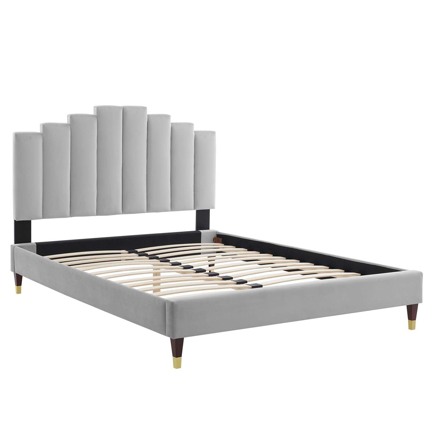 Modway Elise Queen Performance Velvet Platform Bed | Beds | 