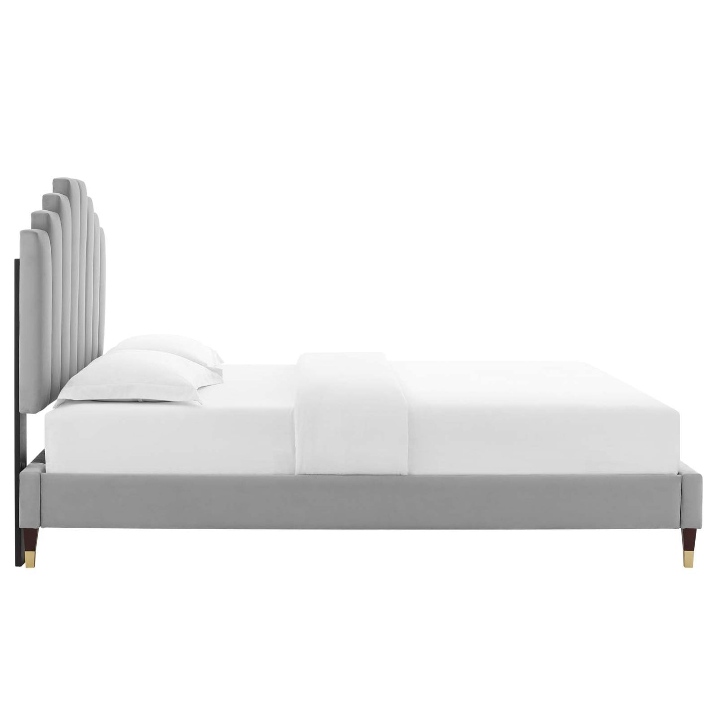 Modway Elise Queen Performance Velvet Platform Bed | Beds | 