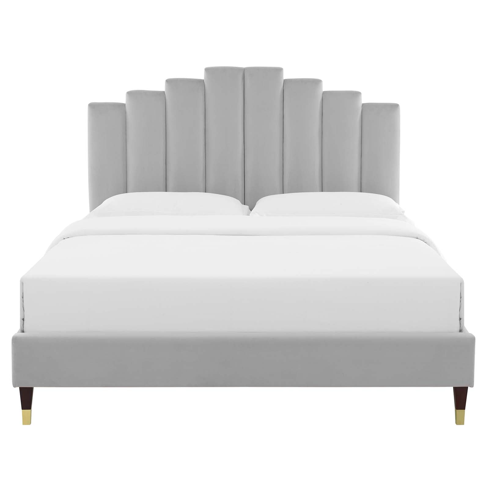 Modway Elise Queen Performance Velvet Platform Bed | Beds | 