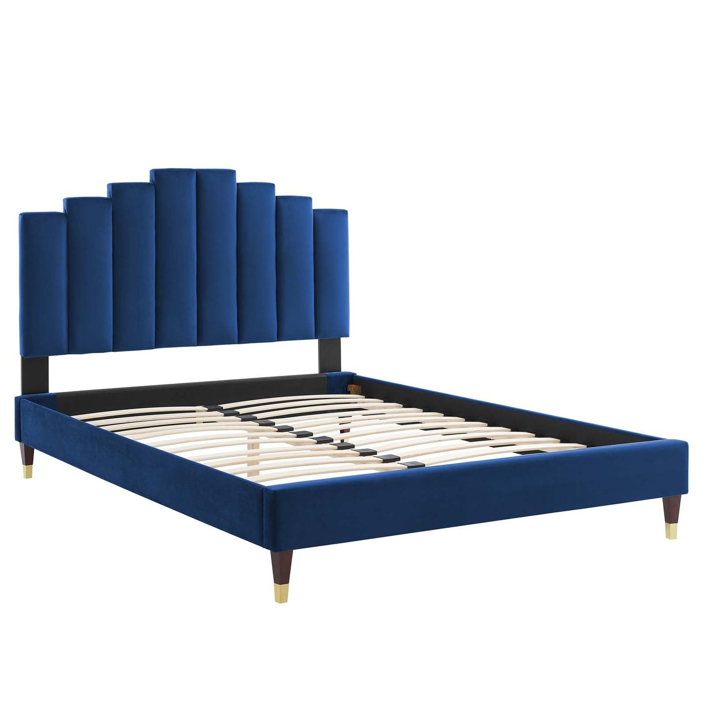 Modway Elise Queen Performance Velvet Platform Bed | Beds | 