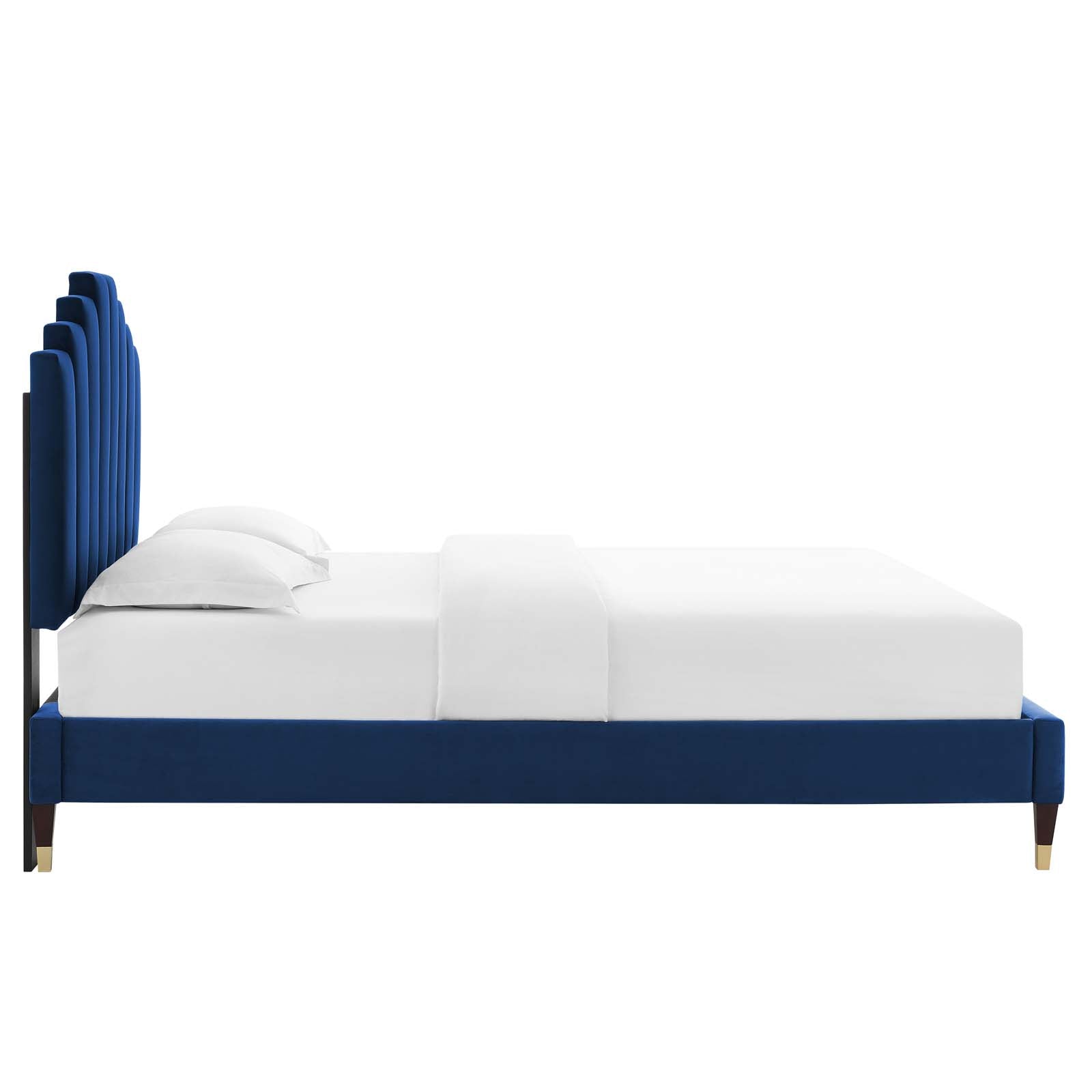 Modway Elise Queen Performance Velvet Platform Bed | Beds | 