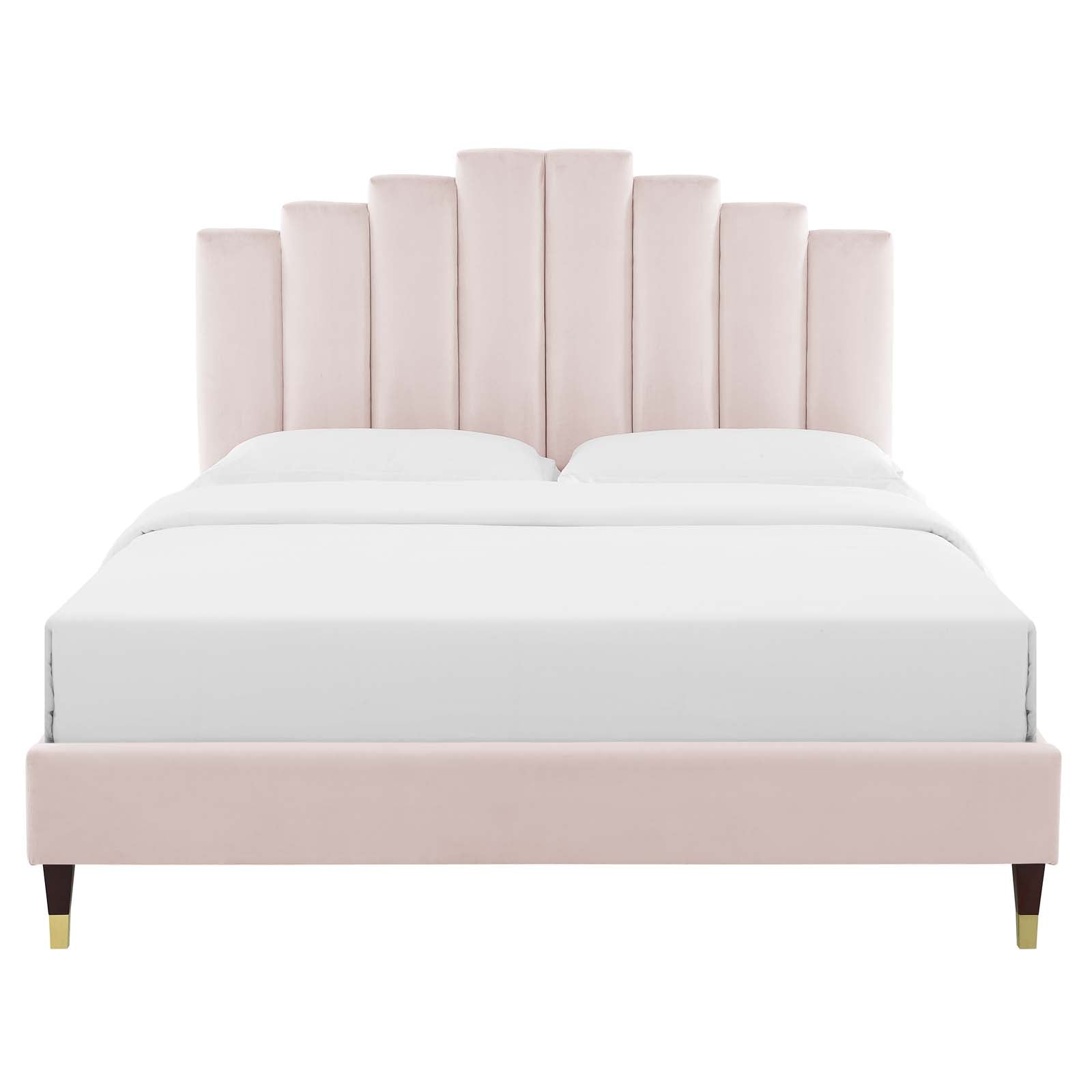 Modway Elise Queen Performance Velvet Platform Bed | Beds | 
