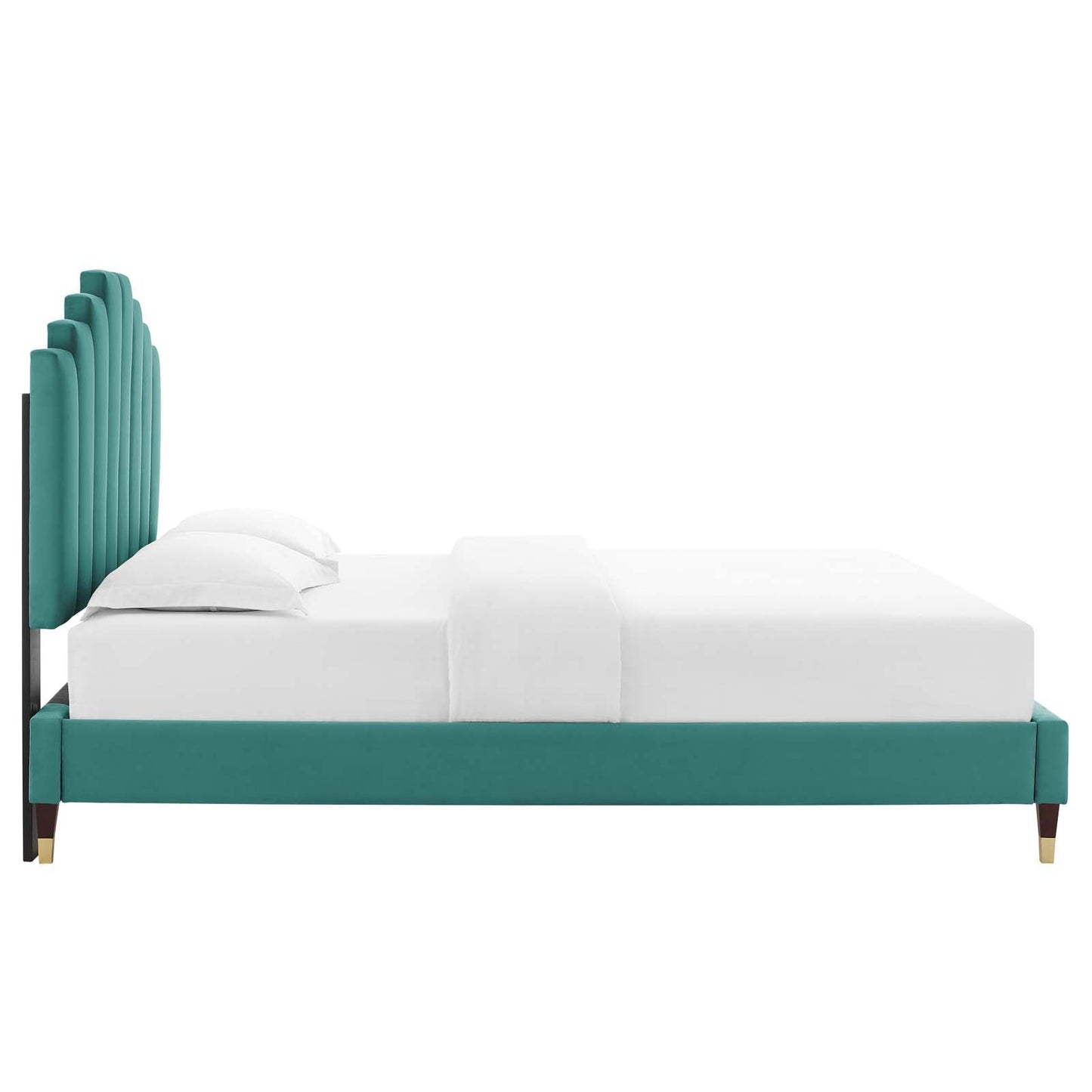 Modway Elise Queen Performance Velvet Platform Bed | Beds | 
