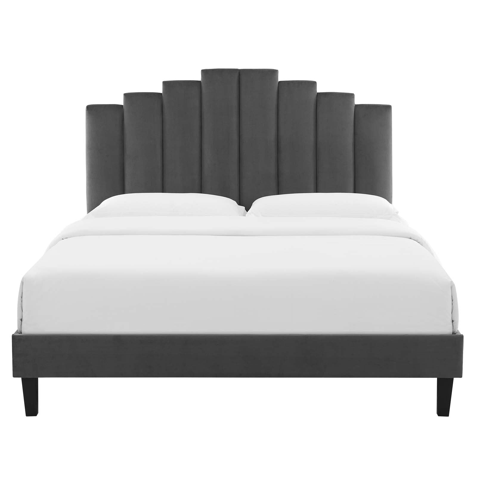 Modway Elise Queen Performance Velvet Platform Bed | Beds | 