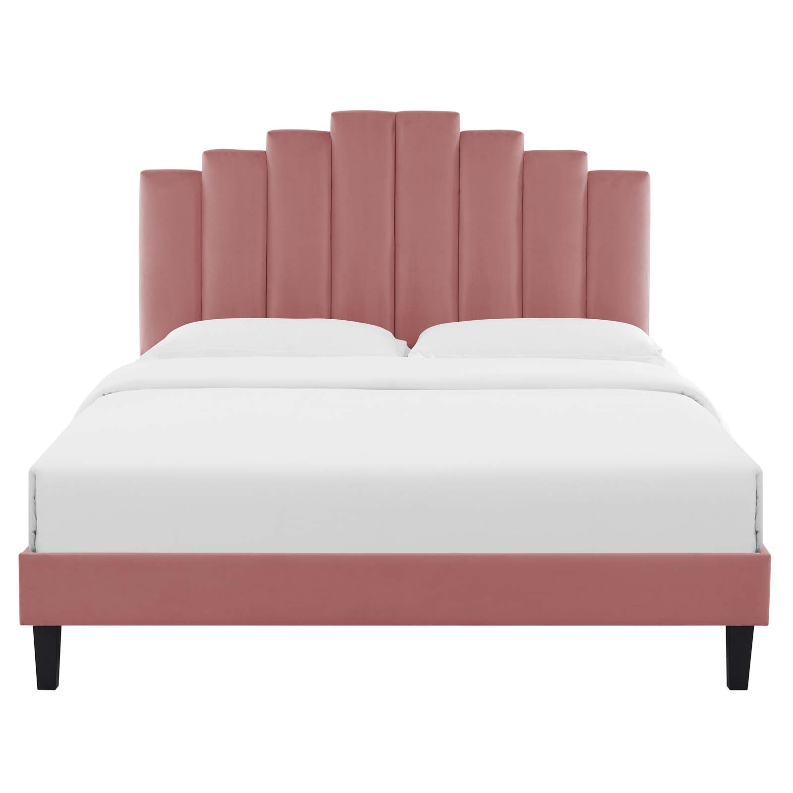 Modway Elise Queen Performance Velvet Platform Bed | Beds | 