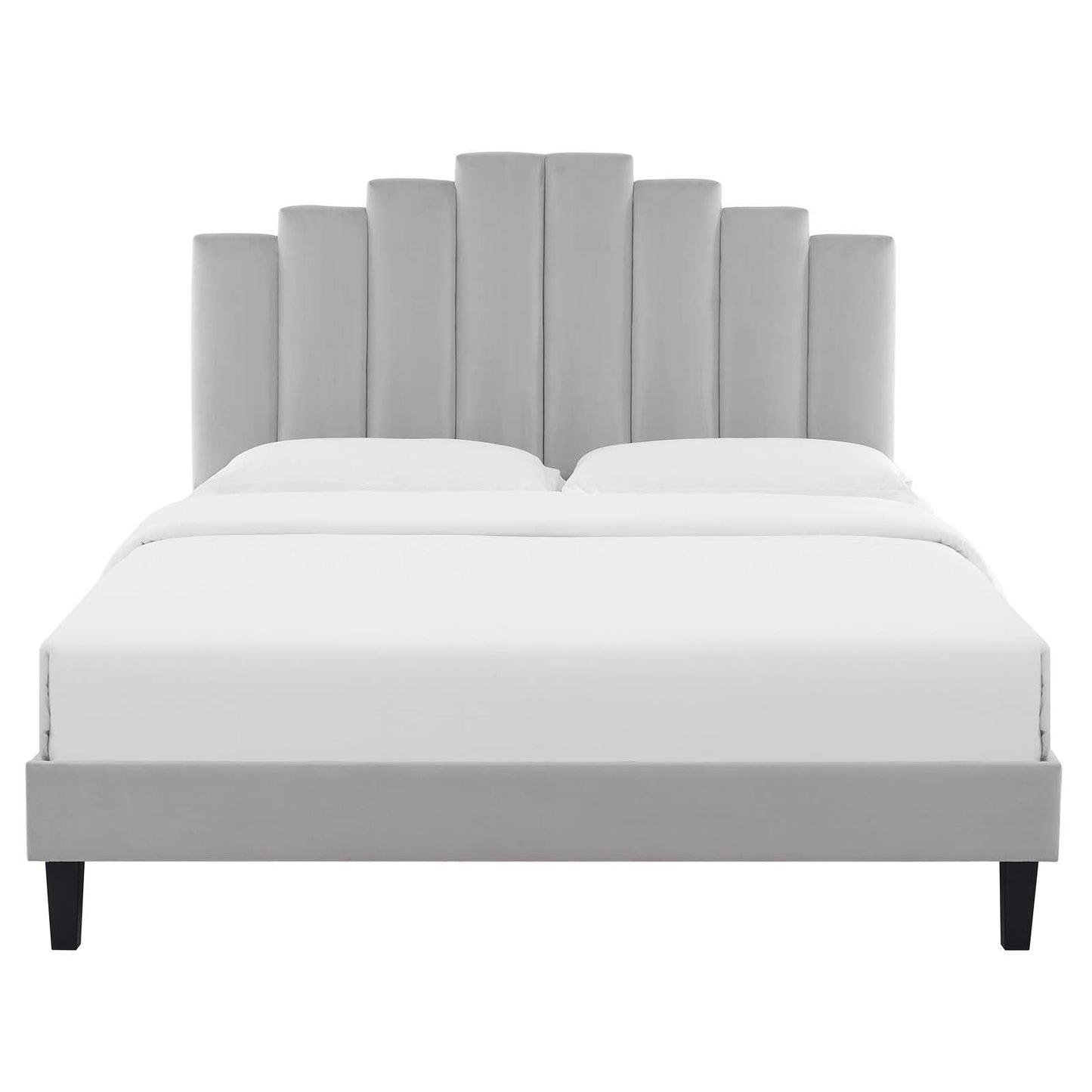 Modway Elise Queen Performance Velvet Platform Bed | Beds | 