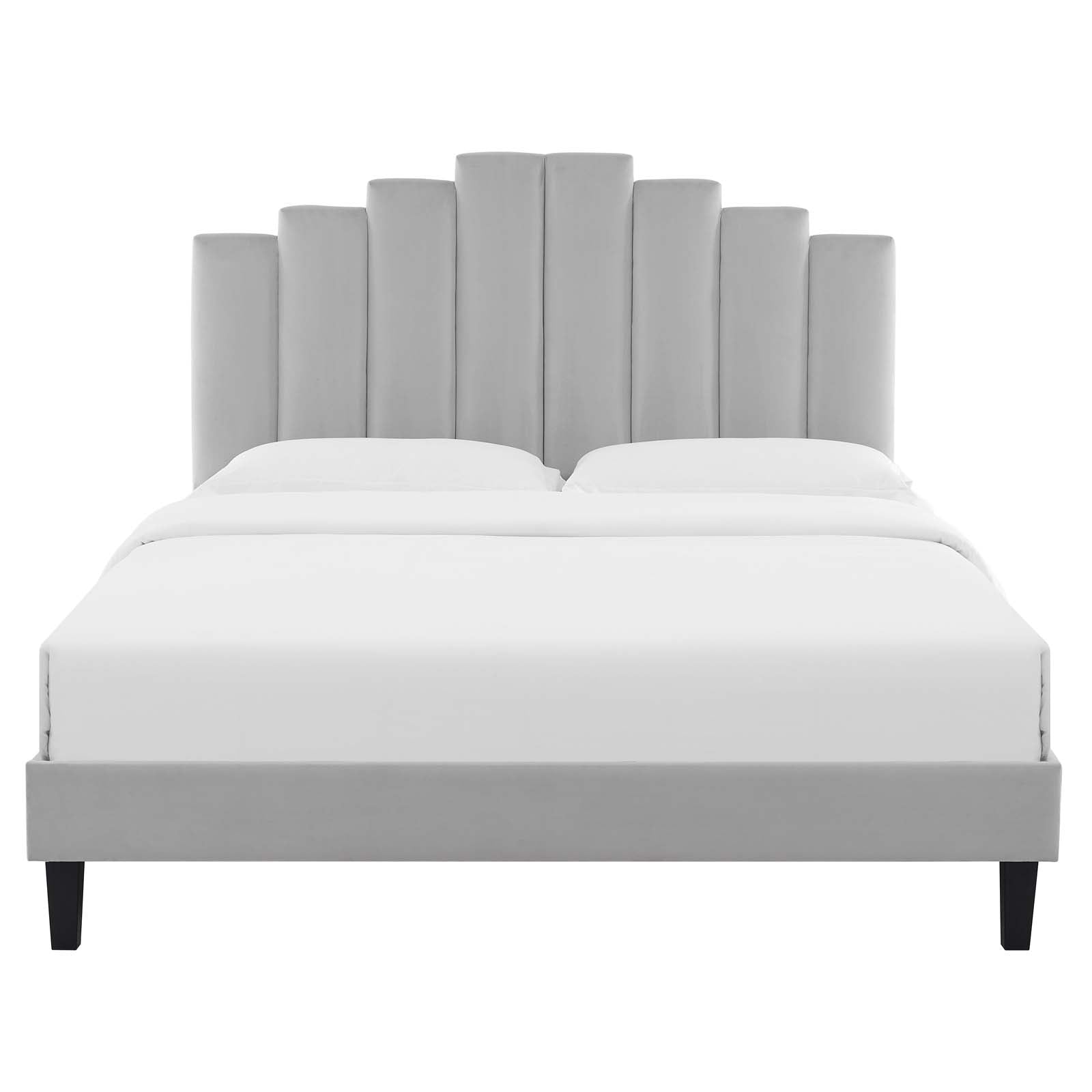 Modway Elise Queen Performance Velvet Platform Bed | Beds | 