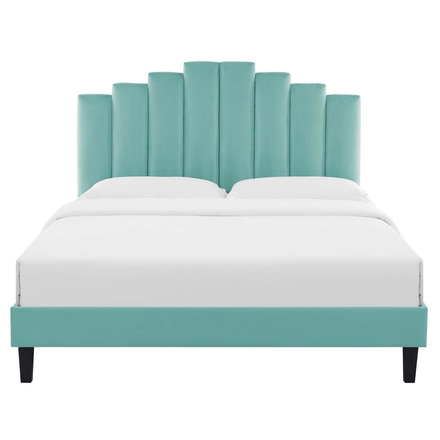 Modway Elise Queen Performance Velvet Platform Bed | Beds | 