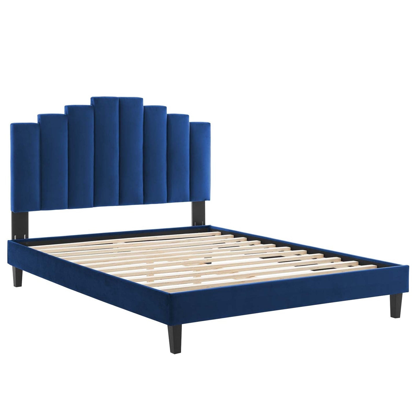 Modway Elise Queen Performance Velvet Platform Bed | Beds | 