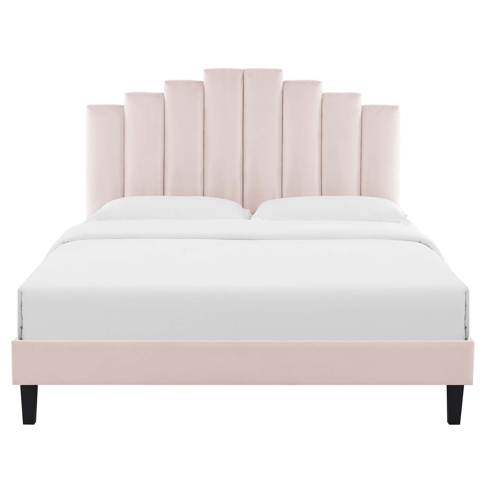 Modway Elise Queen Performance Velvet Platform Bed | Beds | 