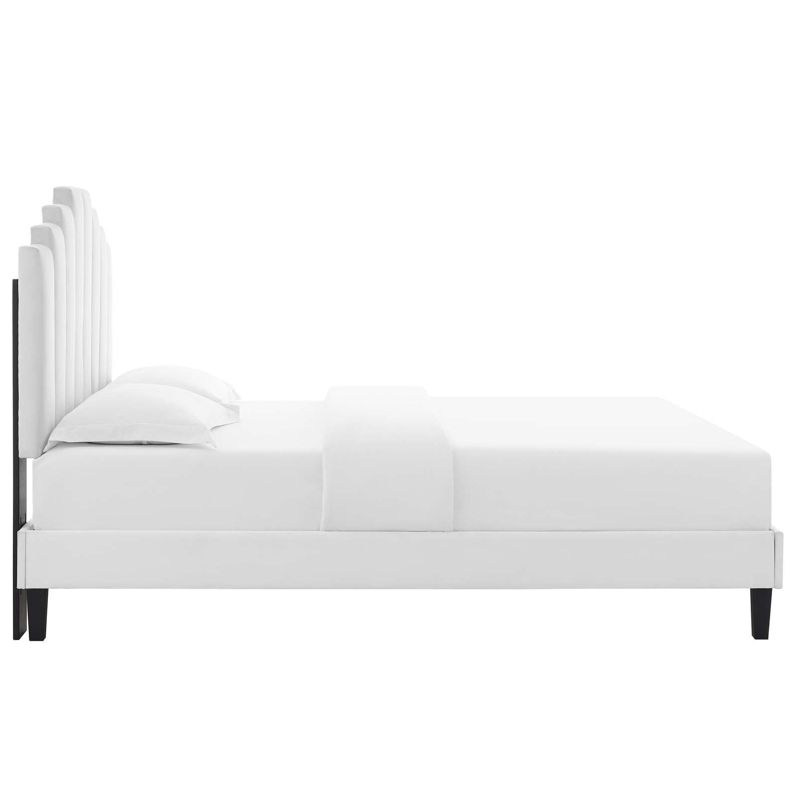 Modway Elise Queen Performance Velvet Platform Bed | Beds | 
