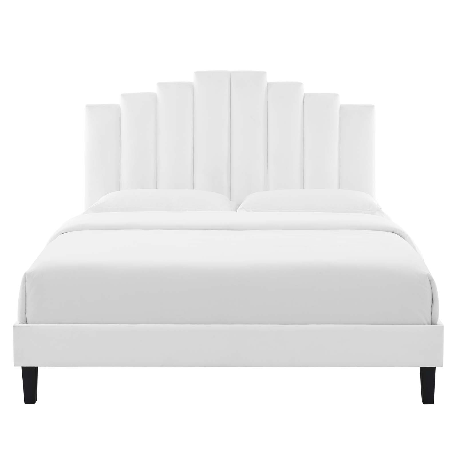 Modway Elise Queen Performance Velvet Platform Bed | Beds | 