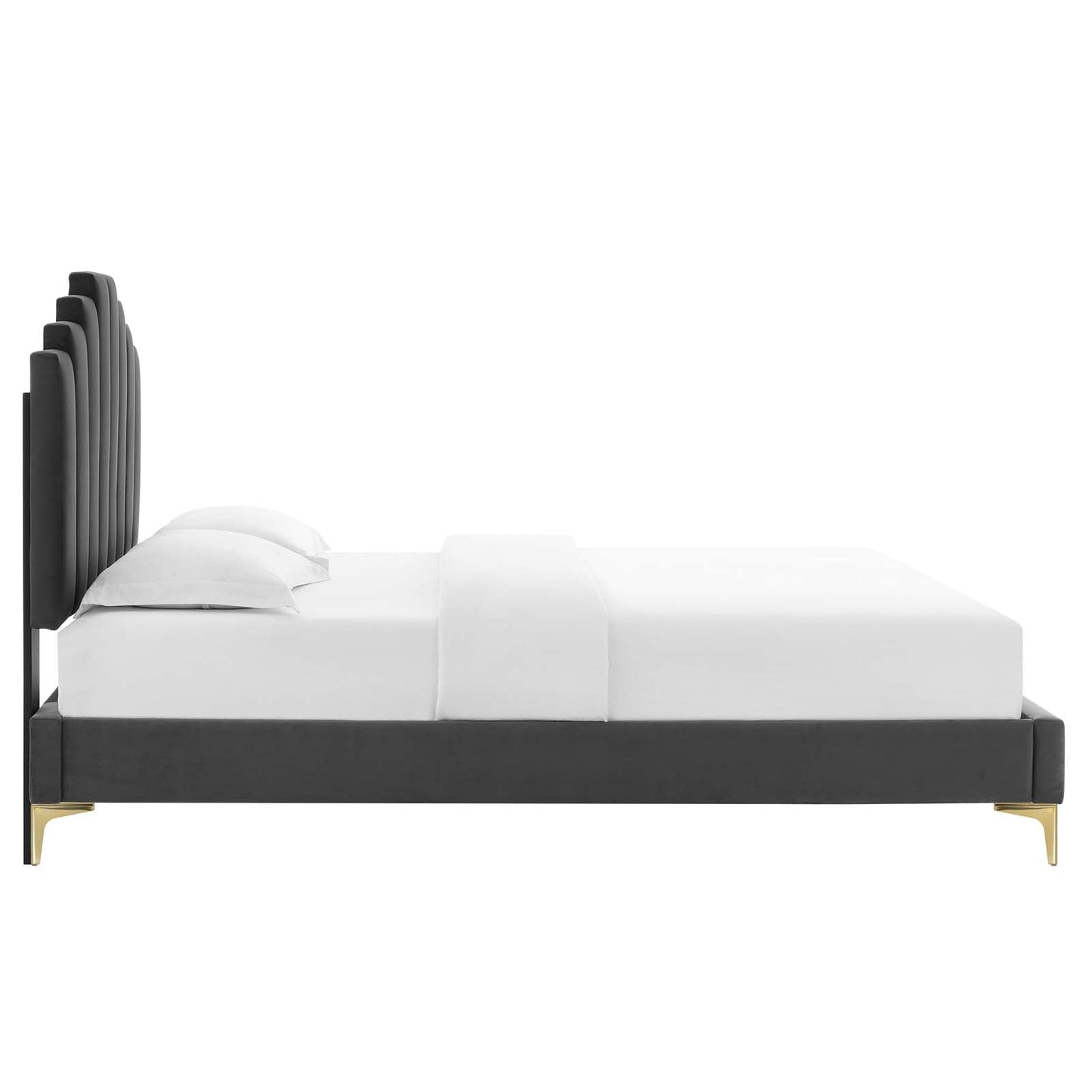 Modway Elise Queen Performance Velvet Platform Bed | Beds | 