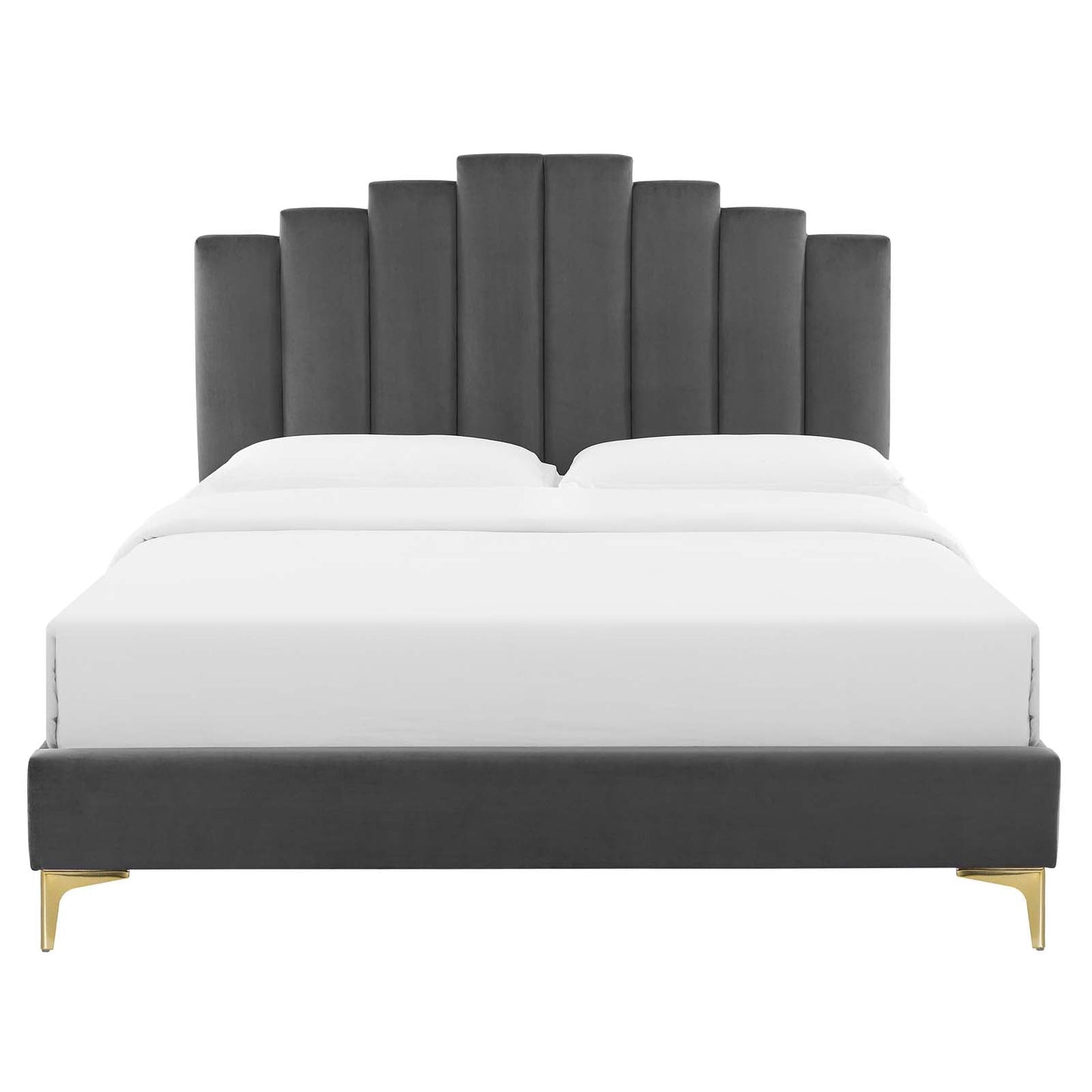 Modway Elise Queen Performance Velvet Platform Bed | Beds | 