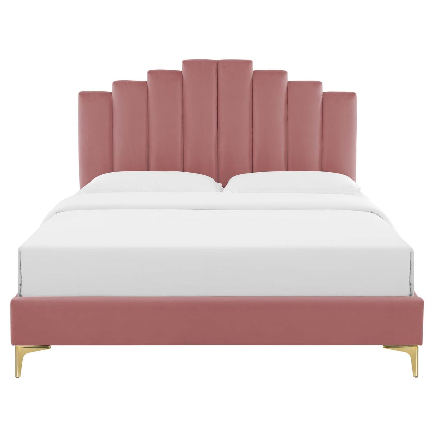 Modway Elise Queen Performance Velvet Platform Bed | Beds | 