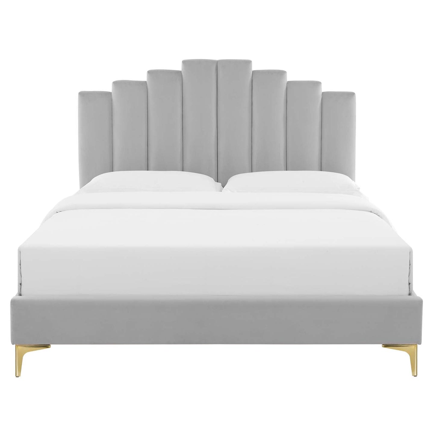 Modway Elise Queen Performance Velvet Platform Bed | Beds | 