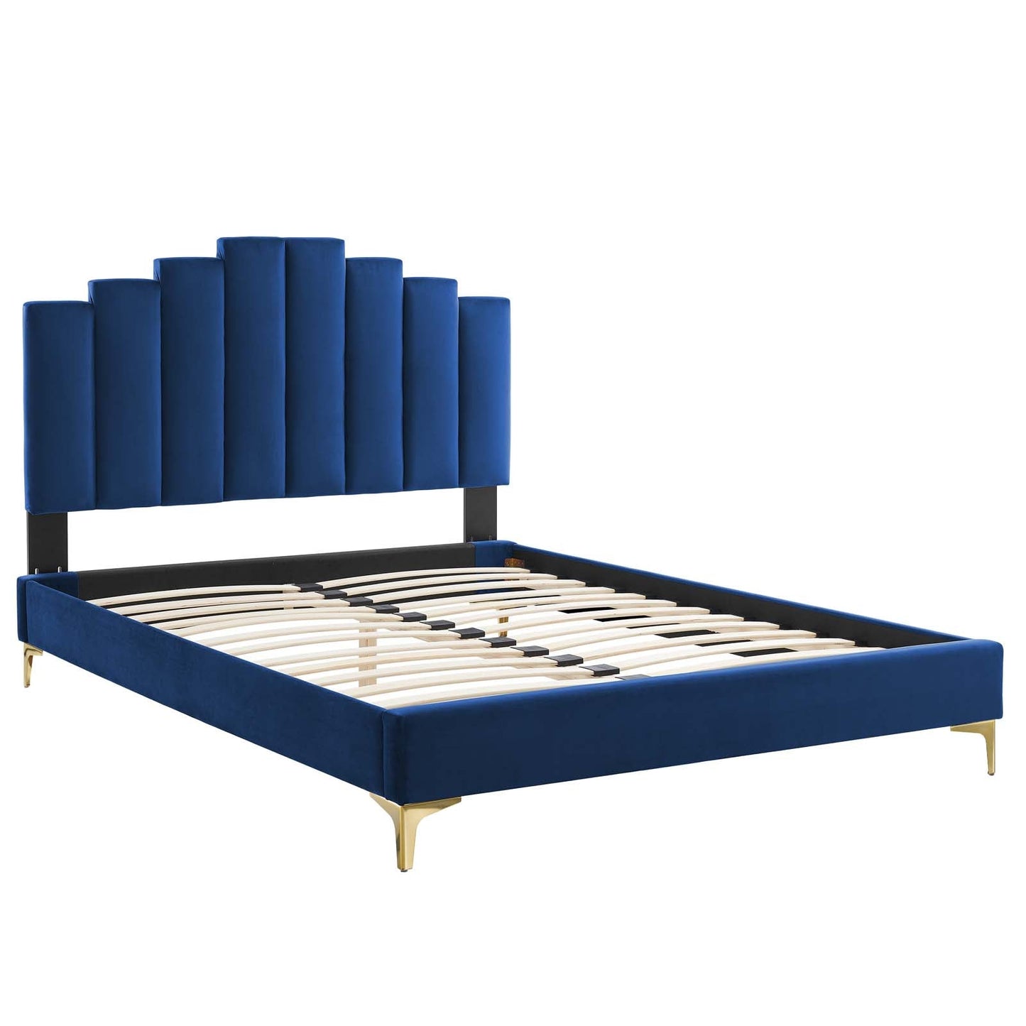 Modway Elise Queen Performance Velvet Platform Bed | Beds | 