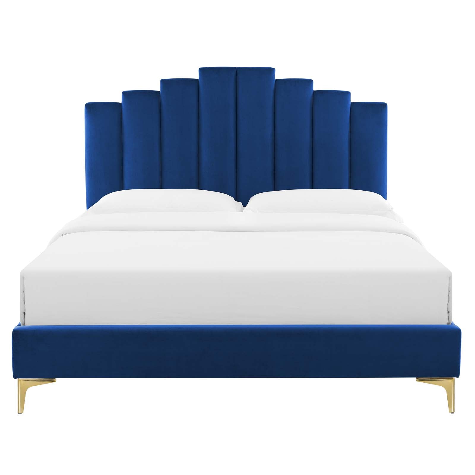 Modway Elise Queen Performance Velvet Platform Bed | Beds | 