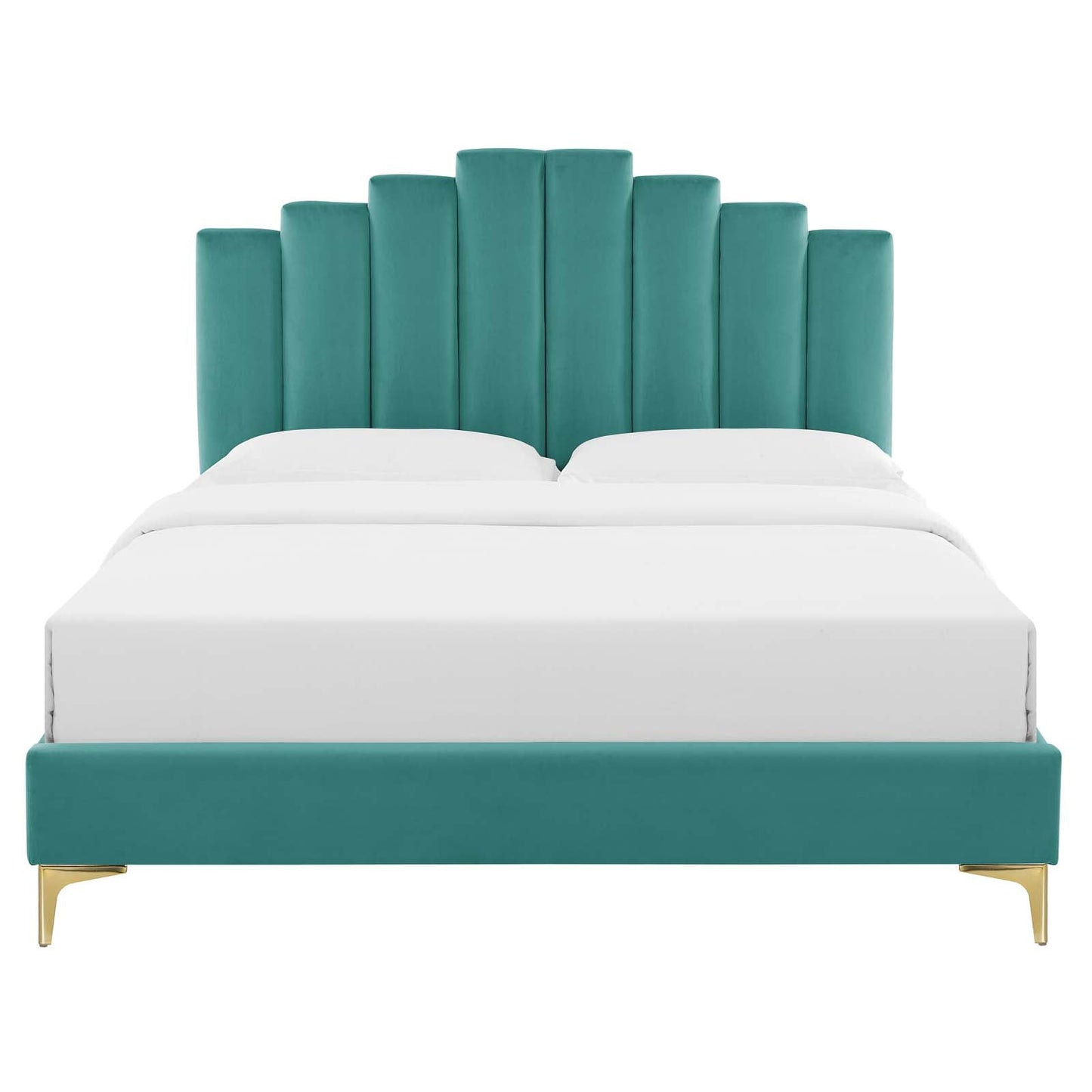Modway Elise Queen Performance Velvet Platform Bed | Beds | 