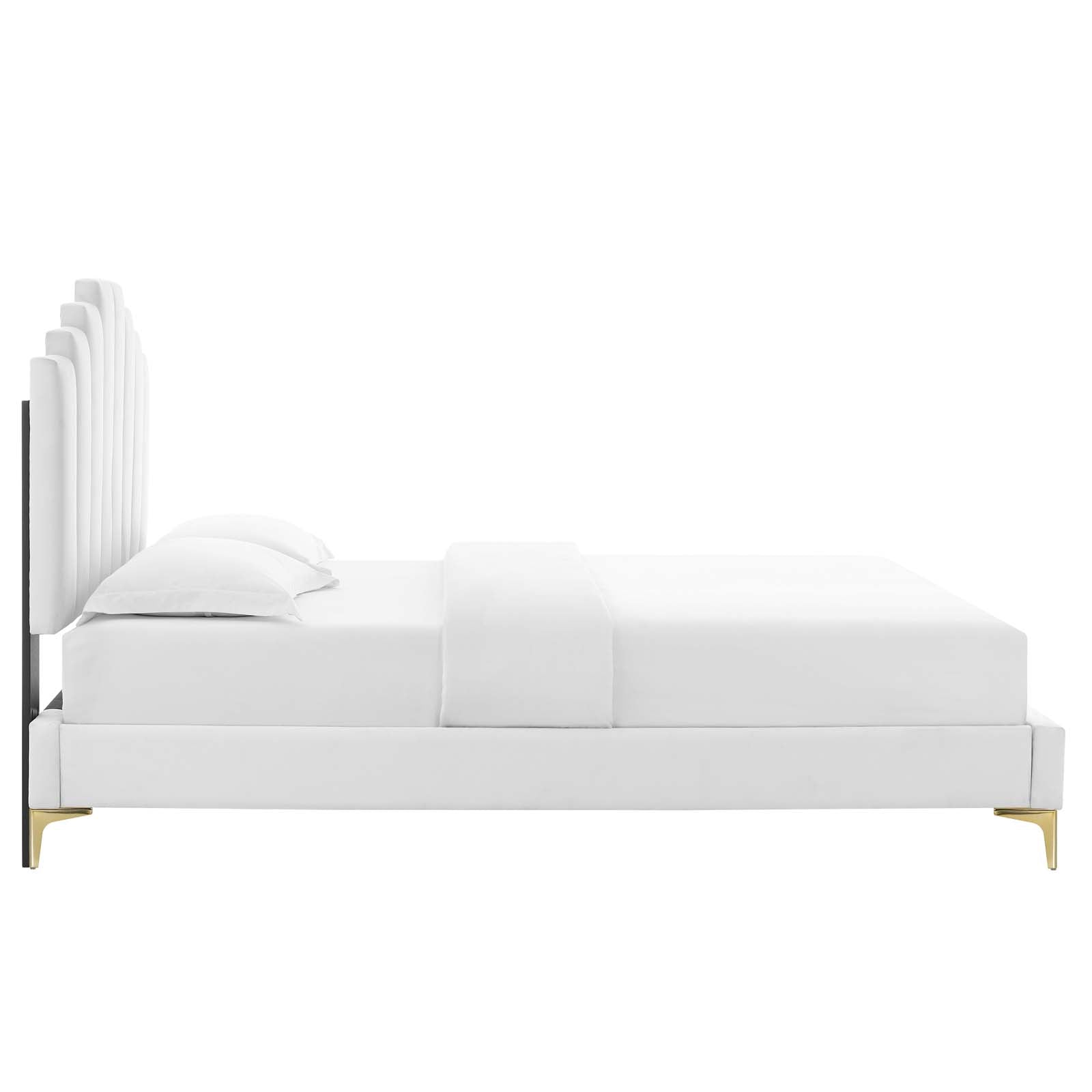 Modway Elise Queen Performance Velvet Platform Bed | Beds | 