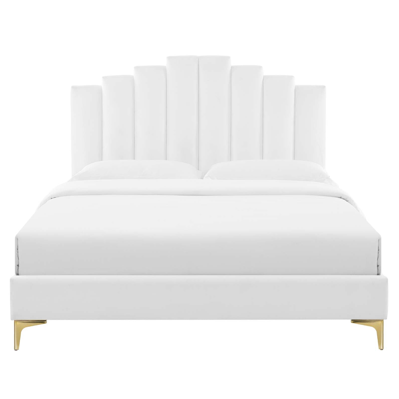 Modway Elise Queen Performance Velvet Platform Bed | Beds | 
