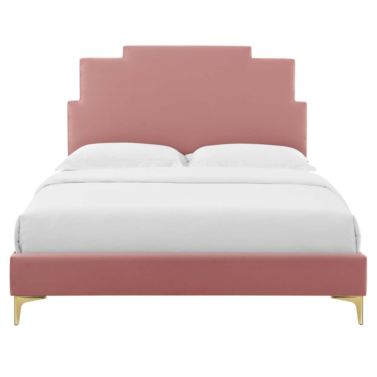 Modway Lindsey Performance Velvet Queen Platform Bed | Beds | Modishstore-14