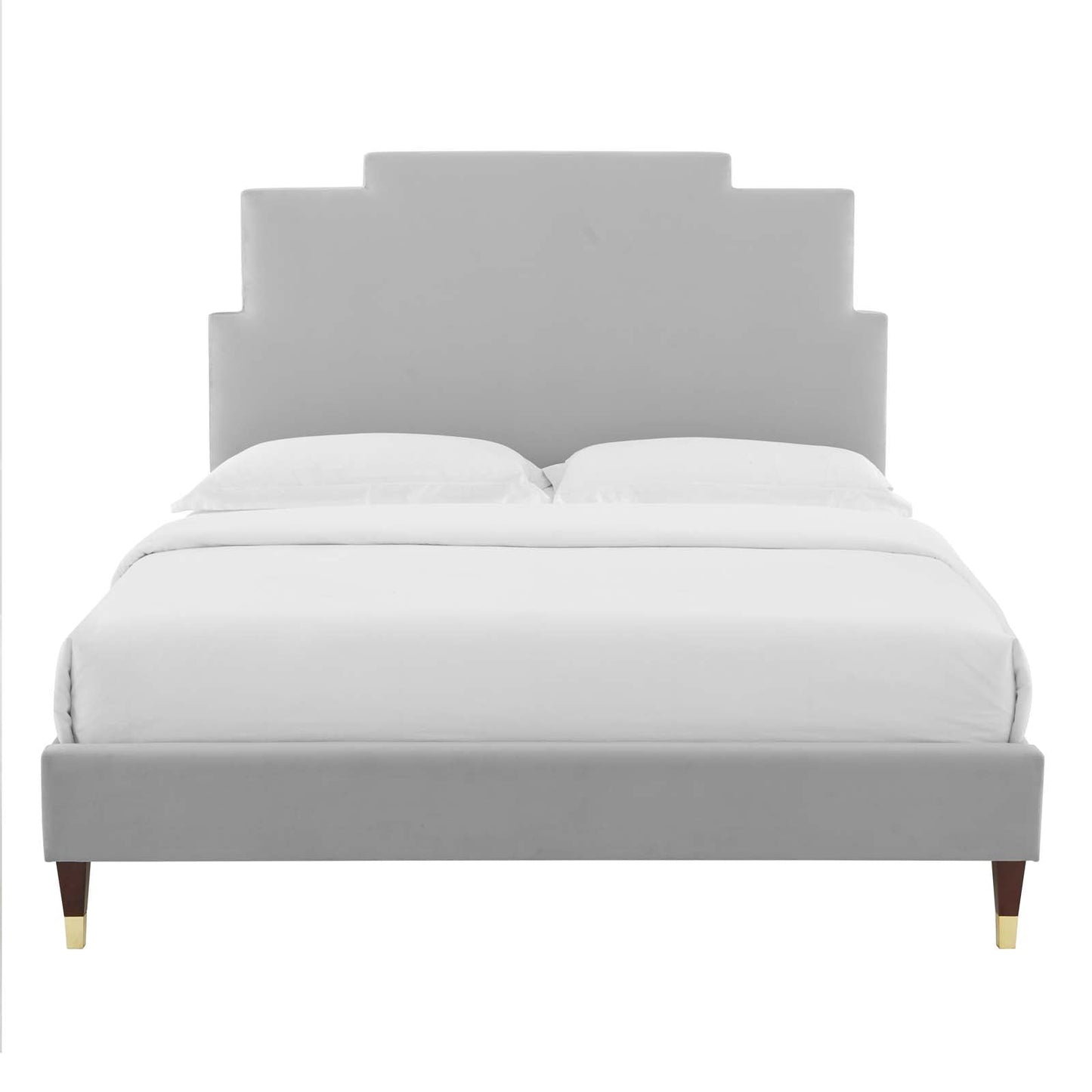 Modway Lindsey Performance Velvet Queen Platform Bed | Beds | Modishstore-21