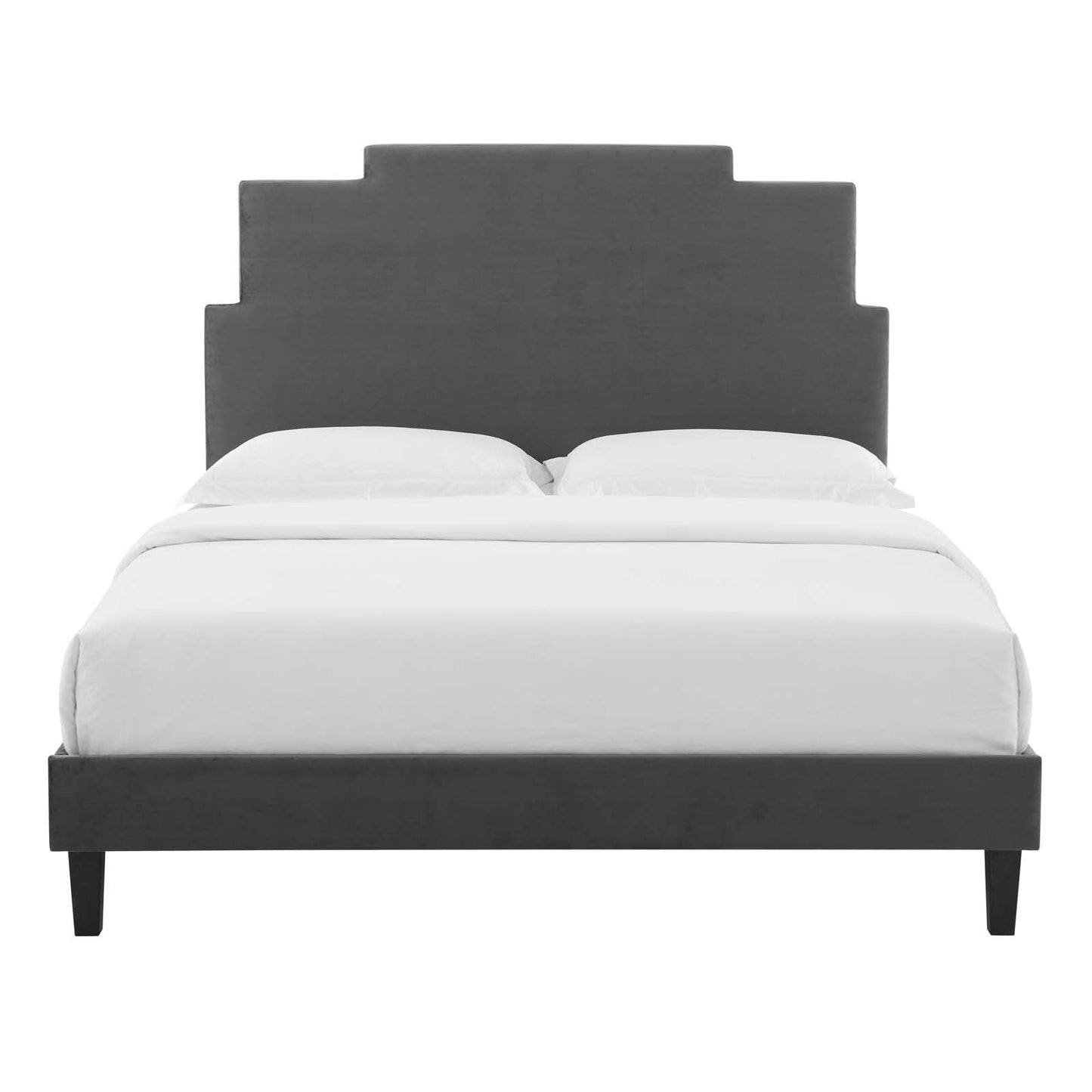 Modway Lindsey Performance Velvet Queen Platform Bed | Beds | Modishstore-7