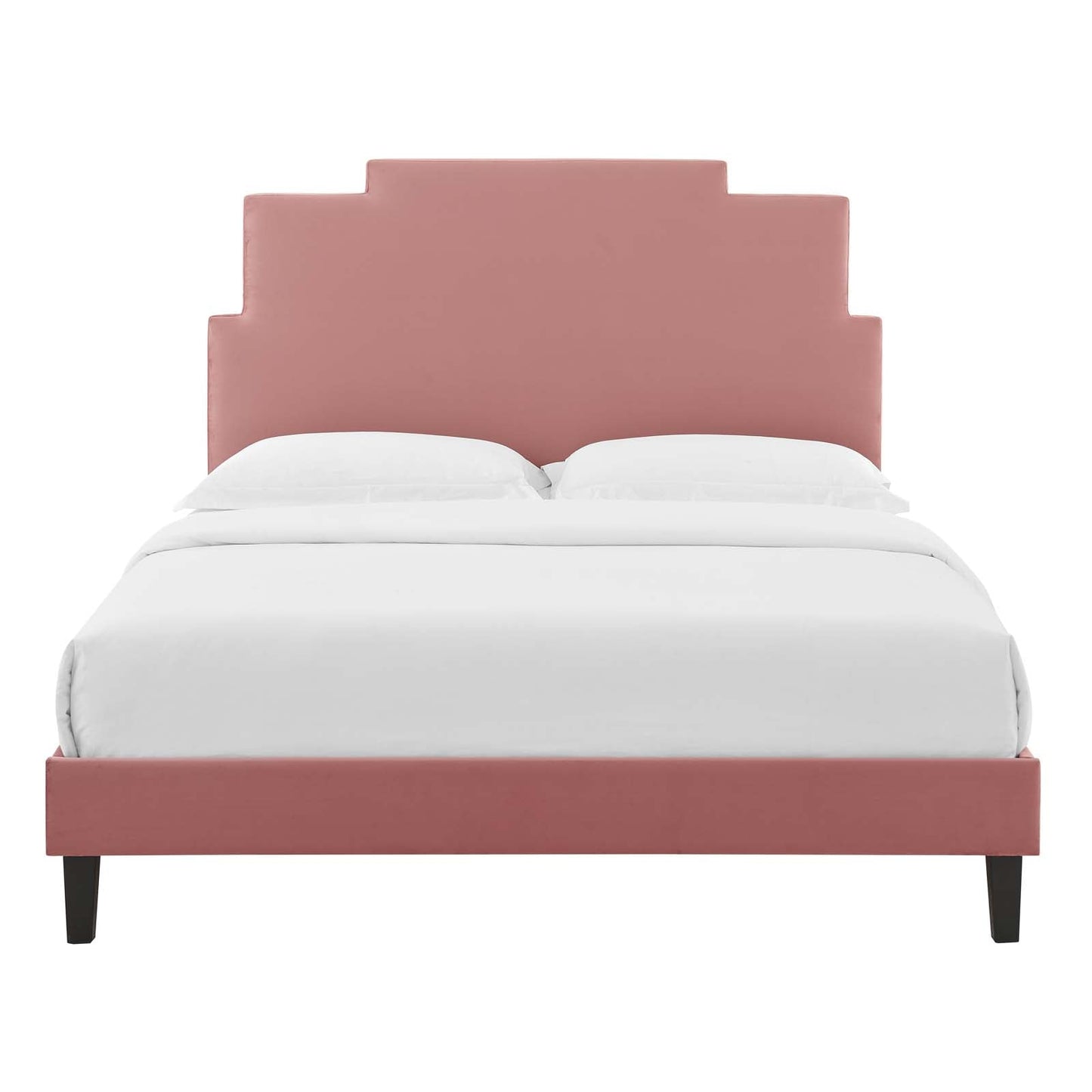 Modway Lindsey Performance Velvet Queen Platform Bed | Beds | Modishstore-14