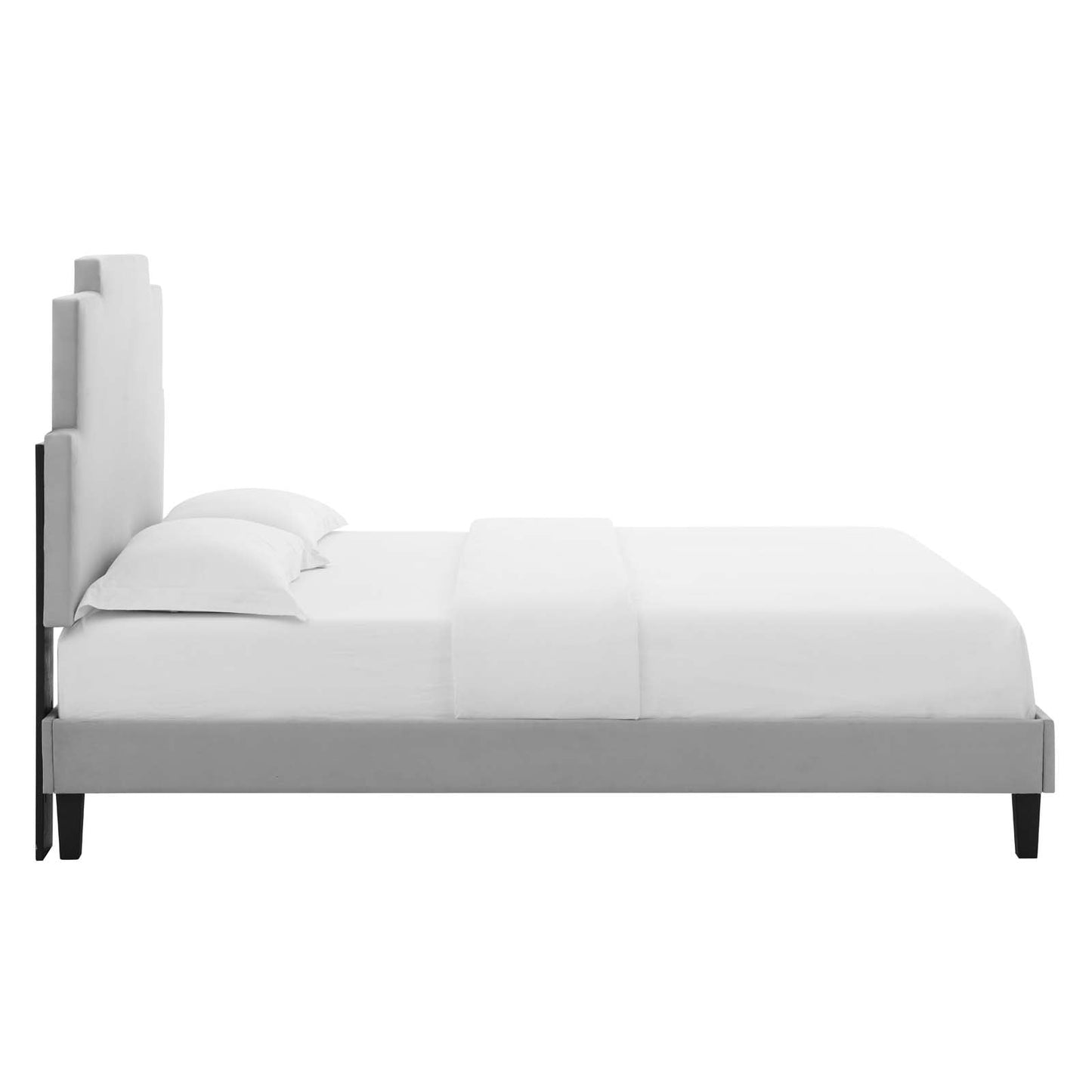 Modway Lindsey Performance Velvet Queen Platform Bed | Beds | Modishstore-20
