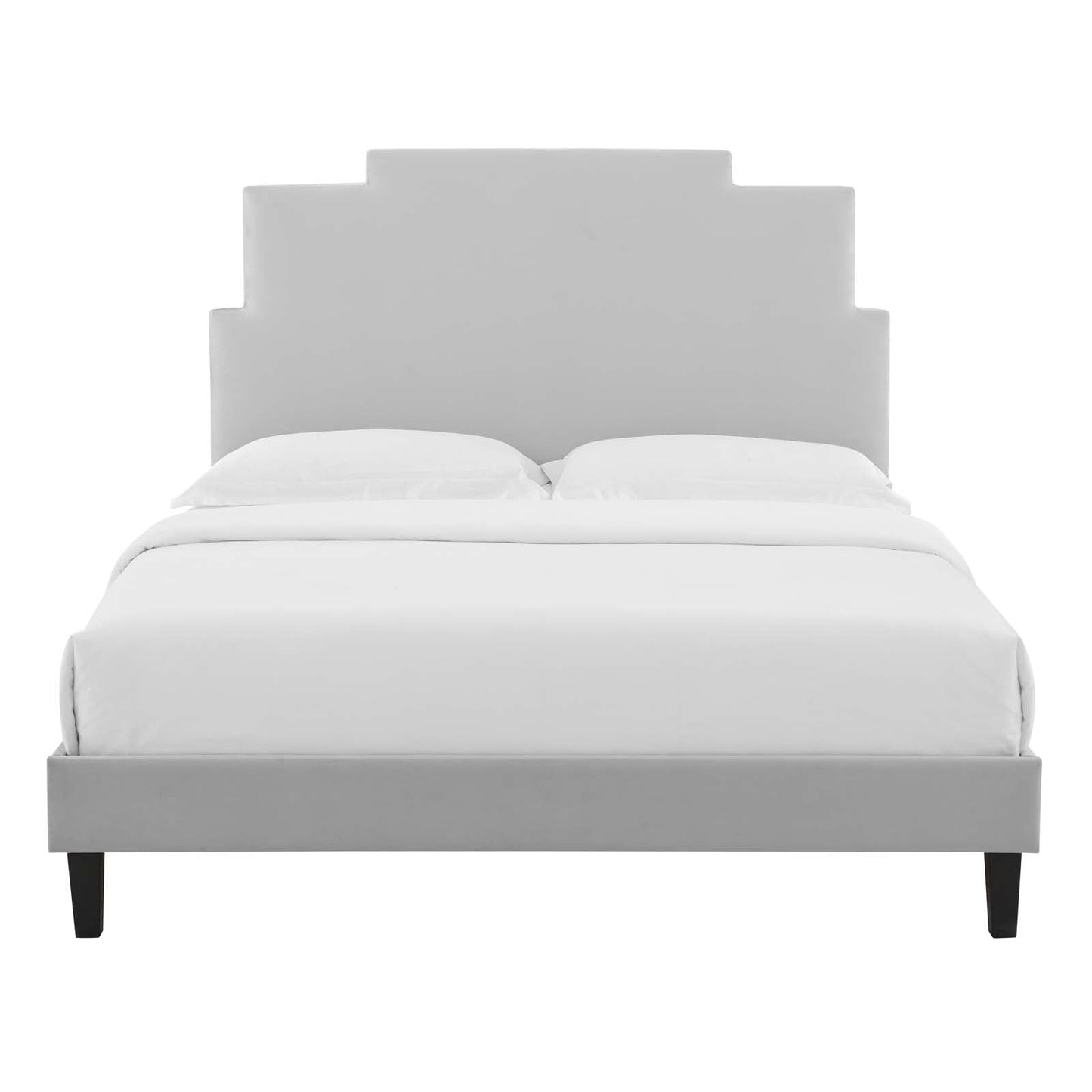 Modway Lindsey Performance Velvet Queen Platform Bed | Beds | Modishstore-21
