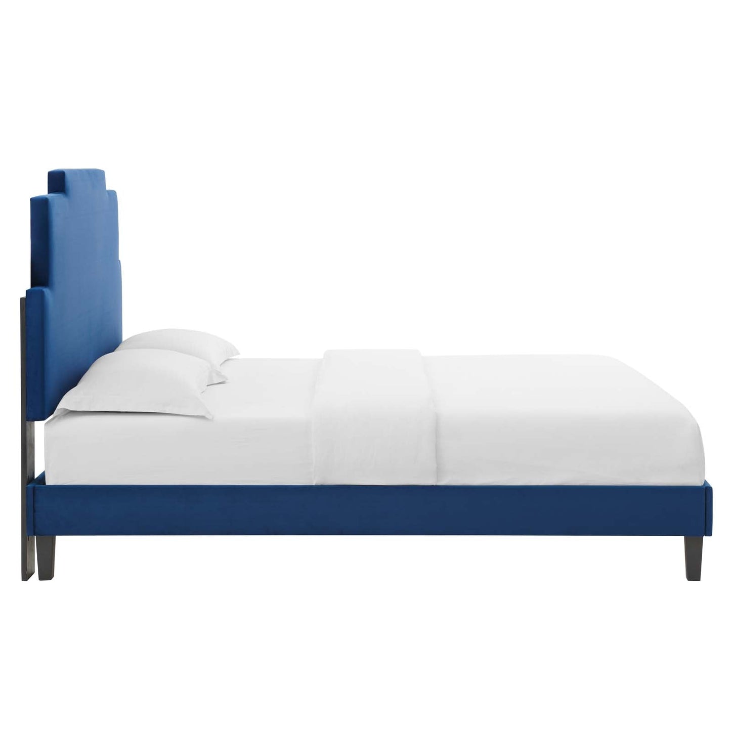 Modway Lindsey Performance Velvet Queen Platform Bed | Beds | Modishstore-34