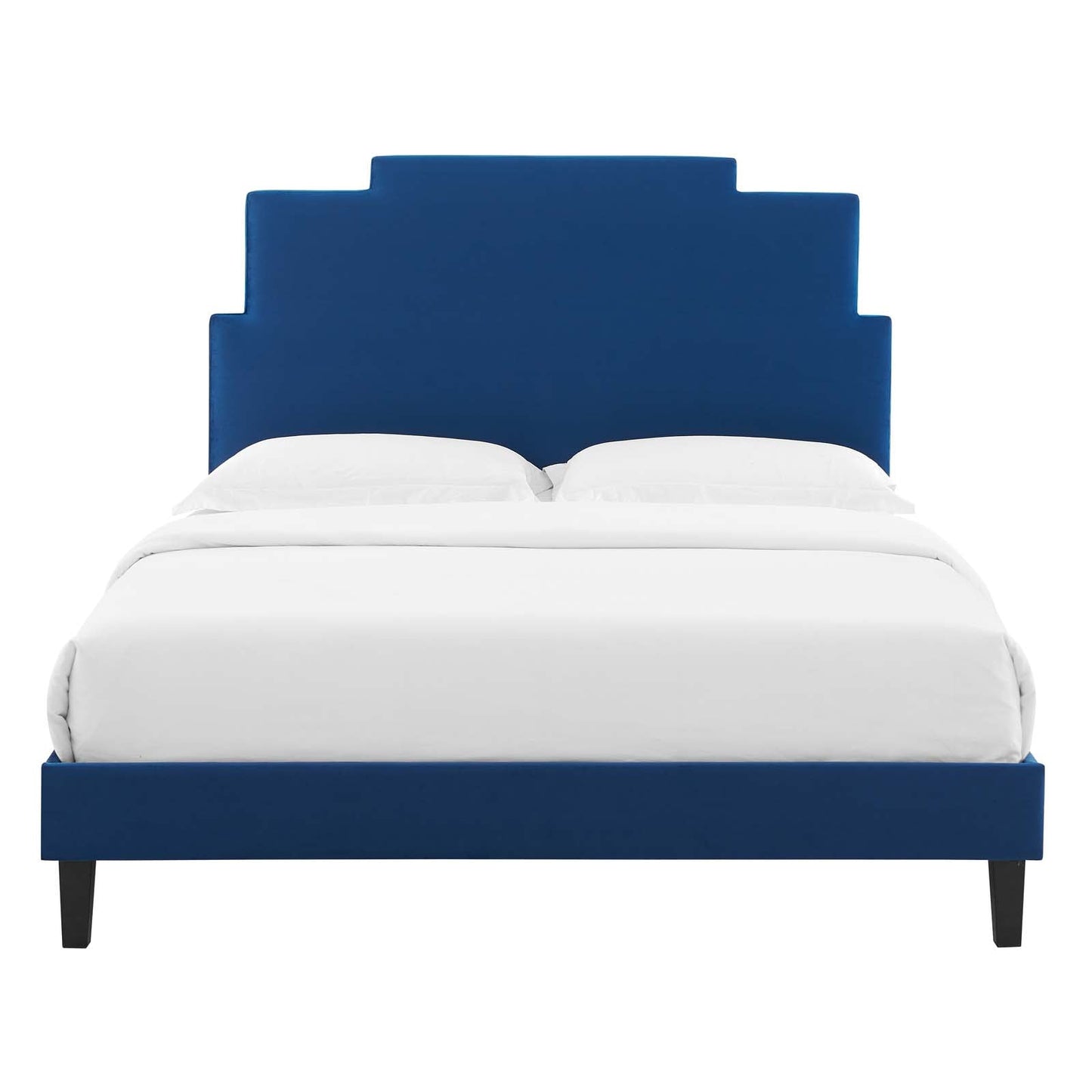 Modway Lindsey Performance Velvet Queen Platform Bed | Beds | Modishstore-35