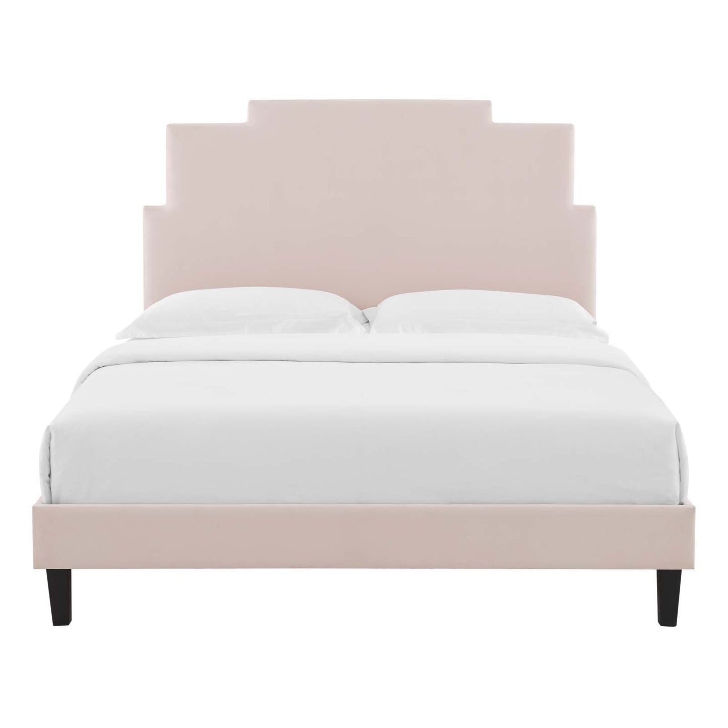 Modway Lindsey Performance Velvet Queen Platform Bed | Beds | Modishstore-42