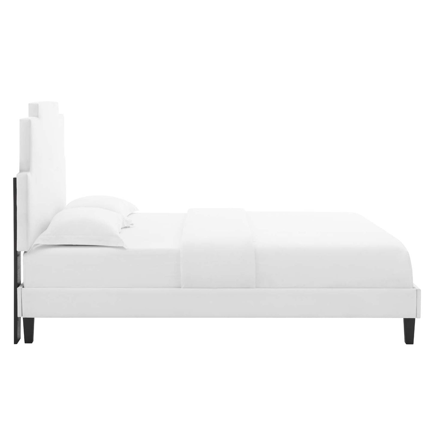 Modway Lindsey Performance Velvet Queen Platform Bed | Beds | Modishstore-55