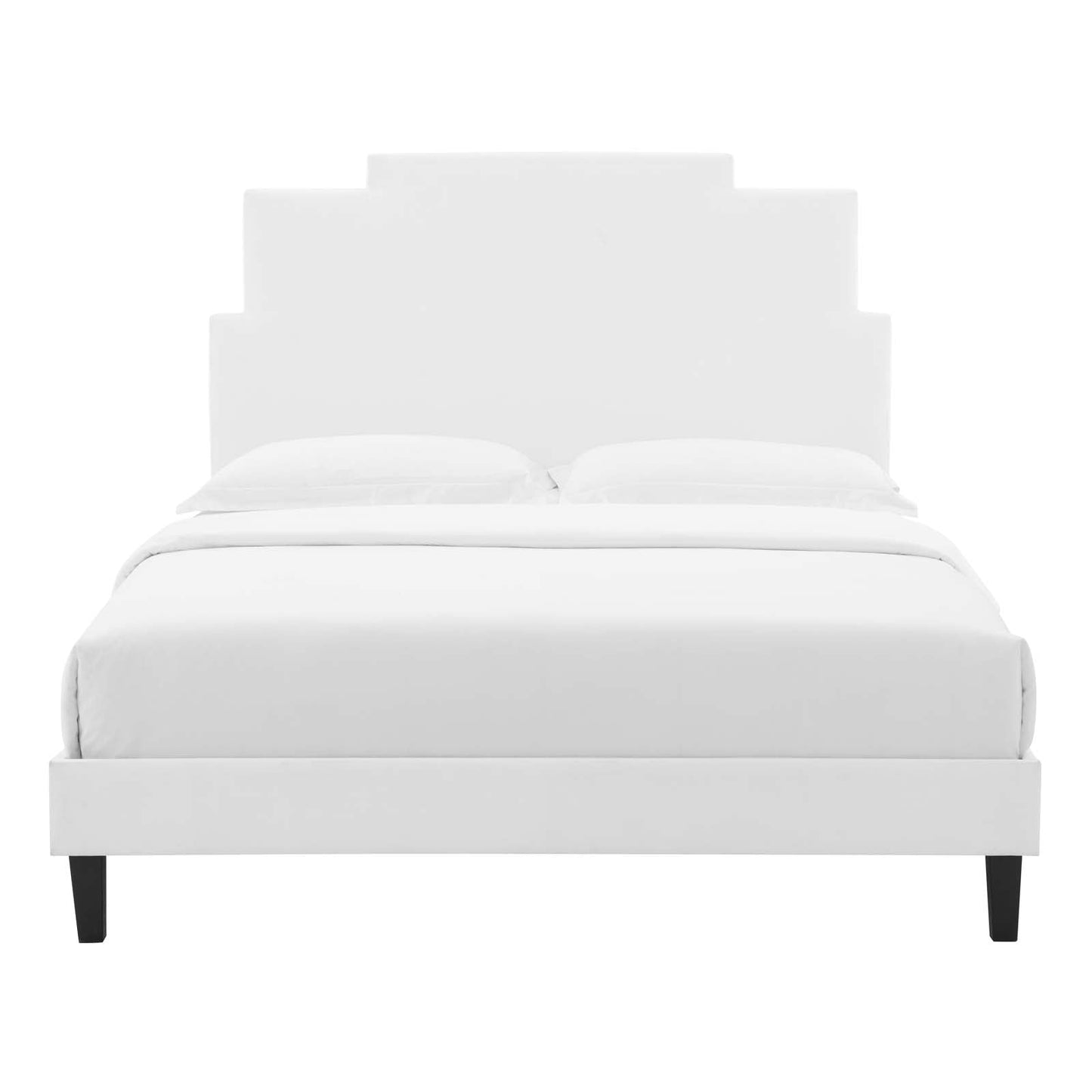 Modway Lindsey Performance Velvet Queen Platform Bed | Beds | Modishstore-56