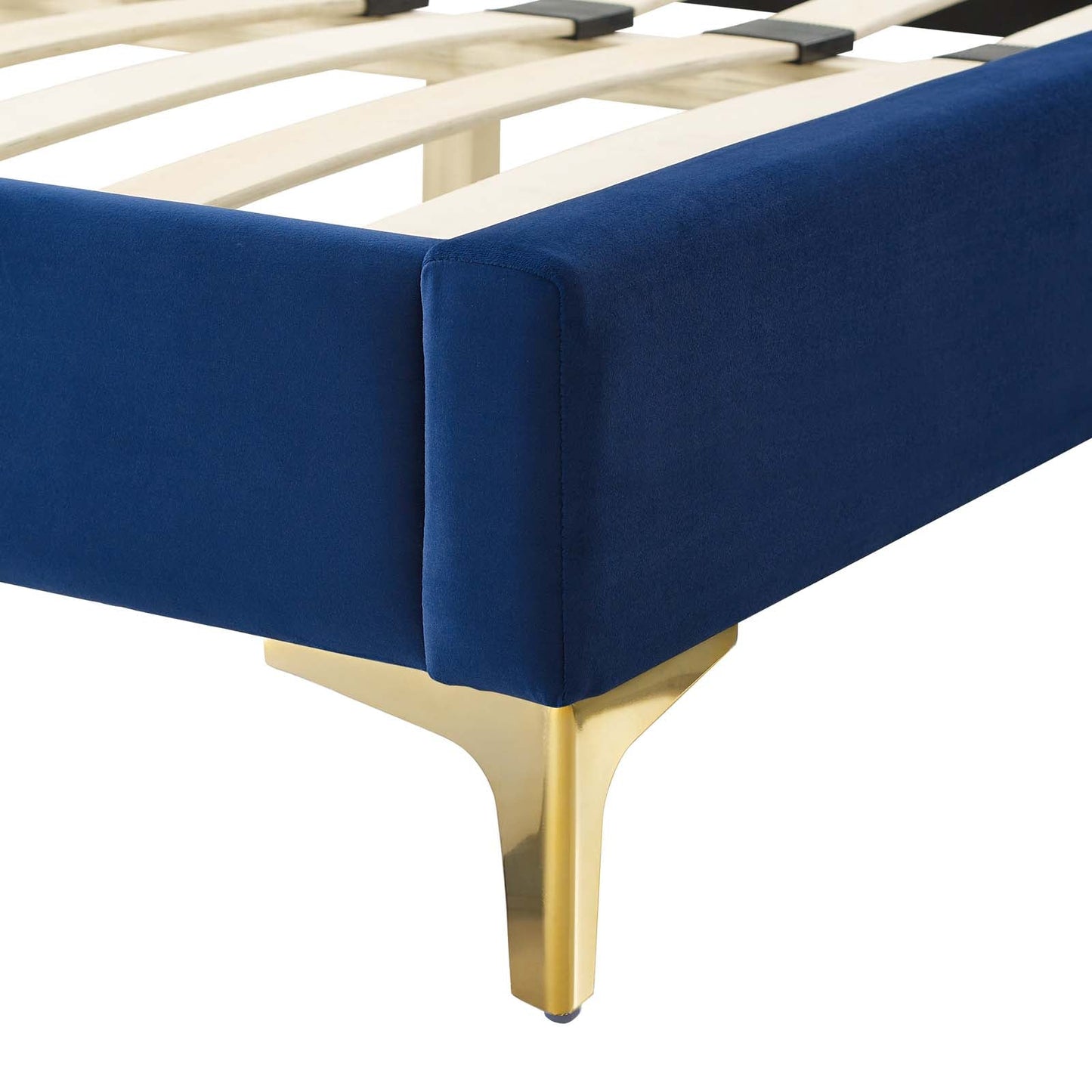 Modway Phillipa Performance Velvet Queen Platform Bed | Beds | Modishstore-32