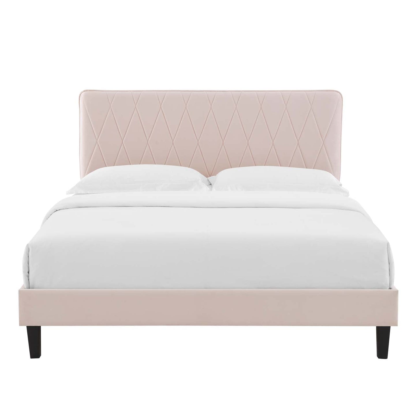 Modway Phillipa Performance Velvet Queen Platform Bed | Beds | Modishstore-42
