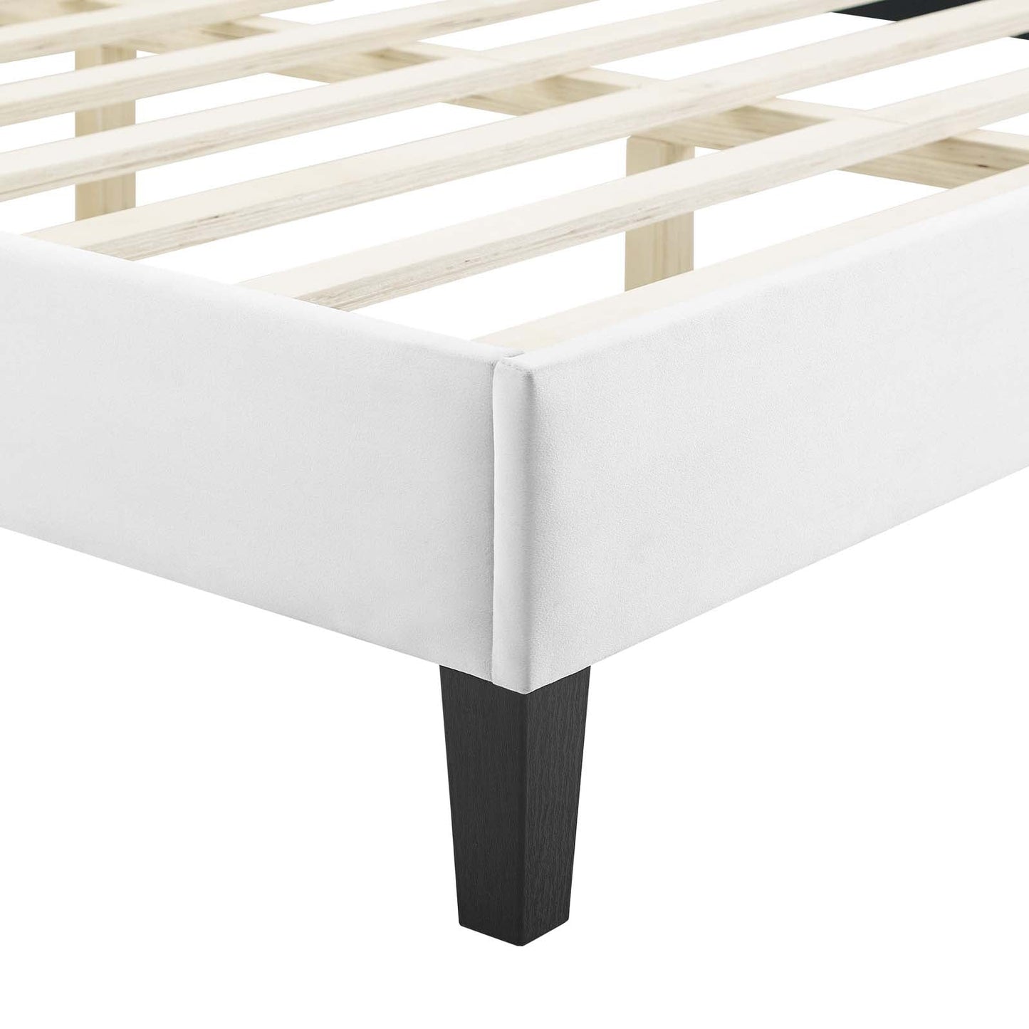 Modway Phillipa Performance Velvet Queen Platform Bed | Beds | Modishstore-53