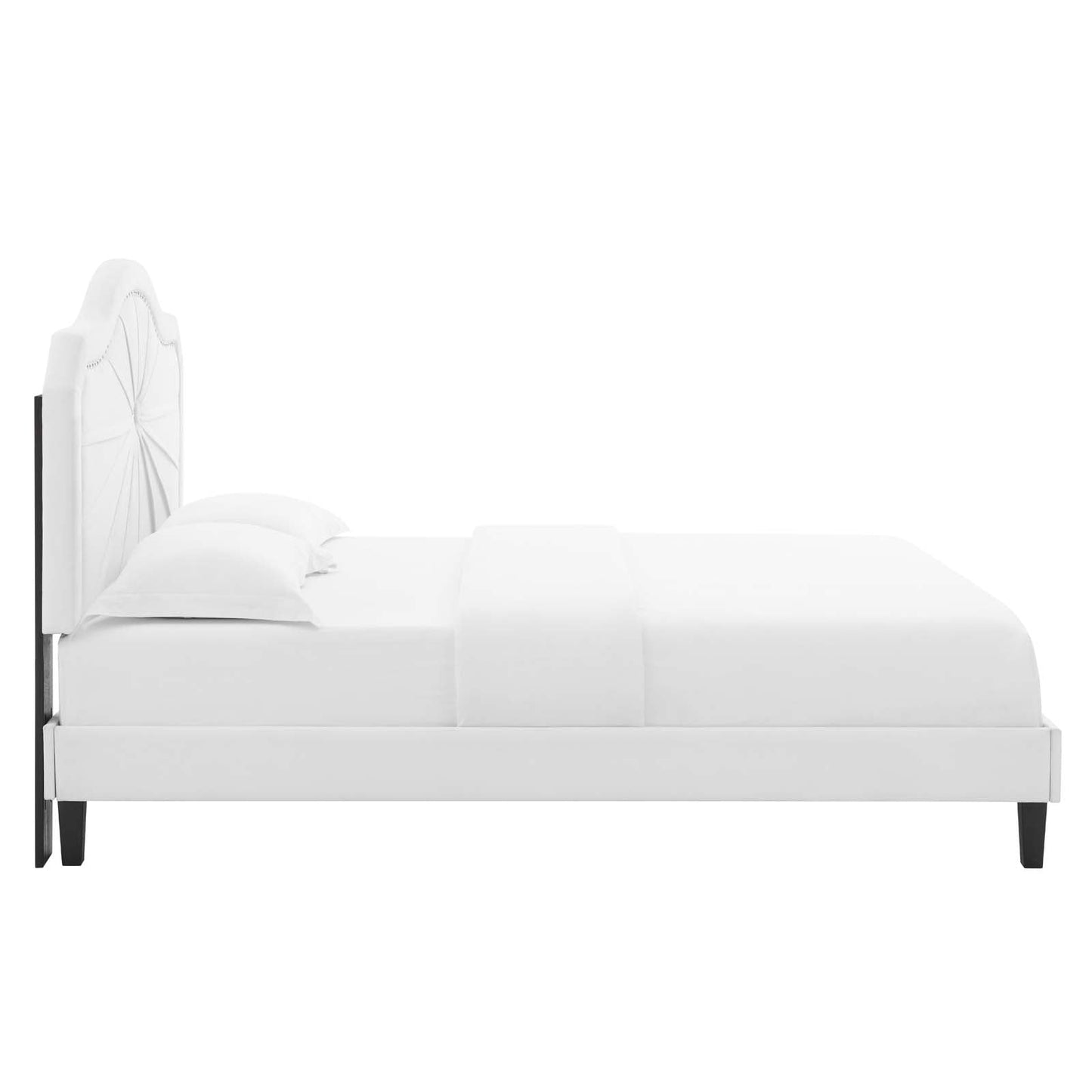 Modway Portia Performance Velvet Queen Platform Bed | Beds | Modishstore-51