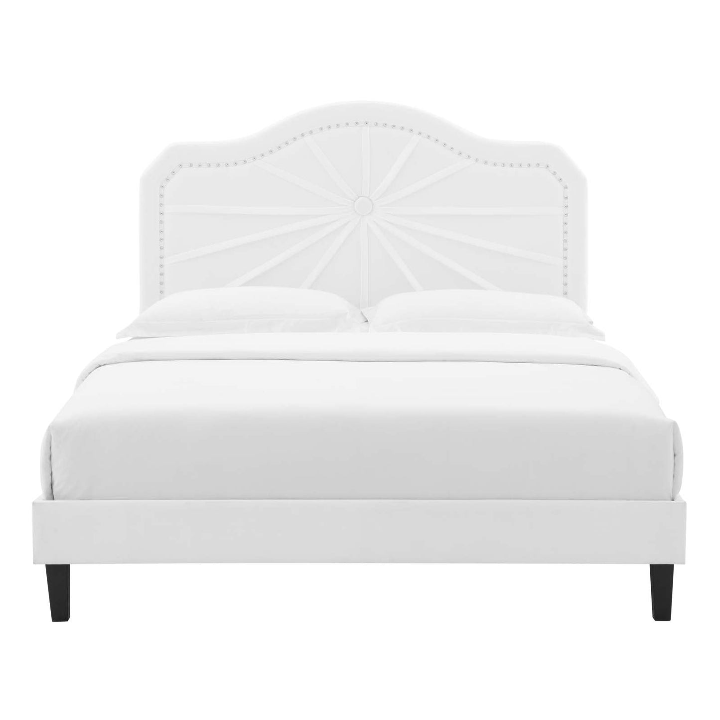Modway Portia Performance Velvet Queen Platform Bed | Beds | Modishstore-52