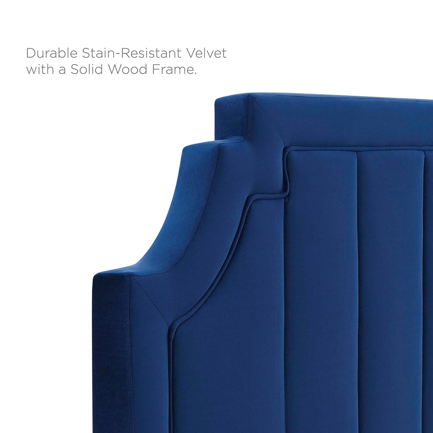 Modway Sienna Performance Velvet Queen Platform Bed | Beds | Modishstore-36
