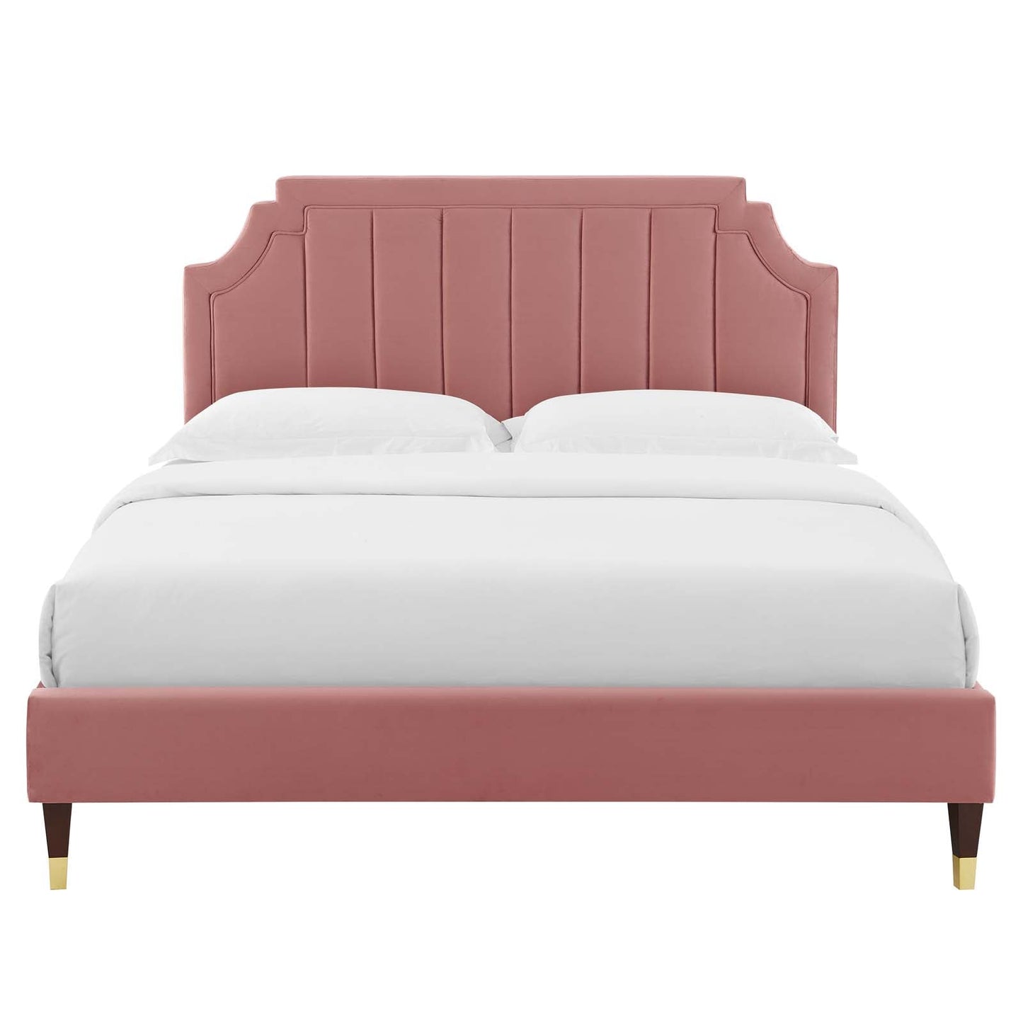 Modway Sienna Performance Velvet Queen Platform Bed | Beds | Modishstore-13