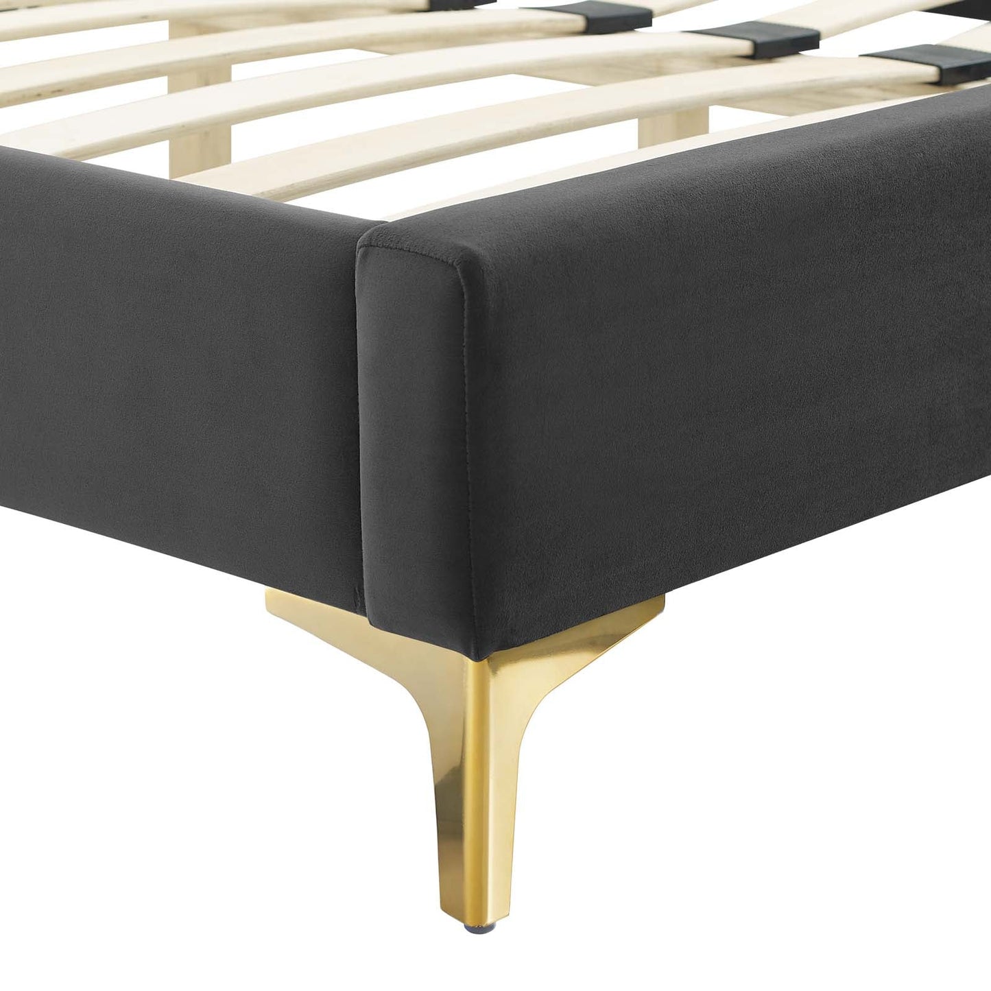 Modway Juniper Channel Tufted Performance Velvet Queen Platform Bed | Beds | Modishstore-4