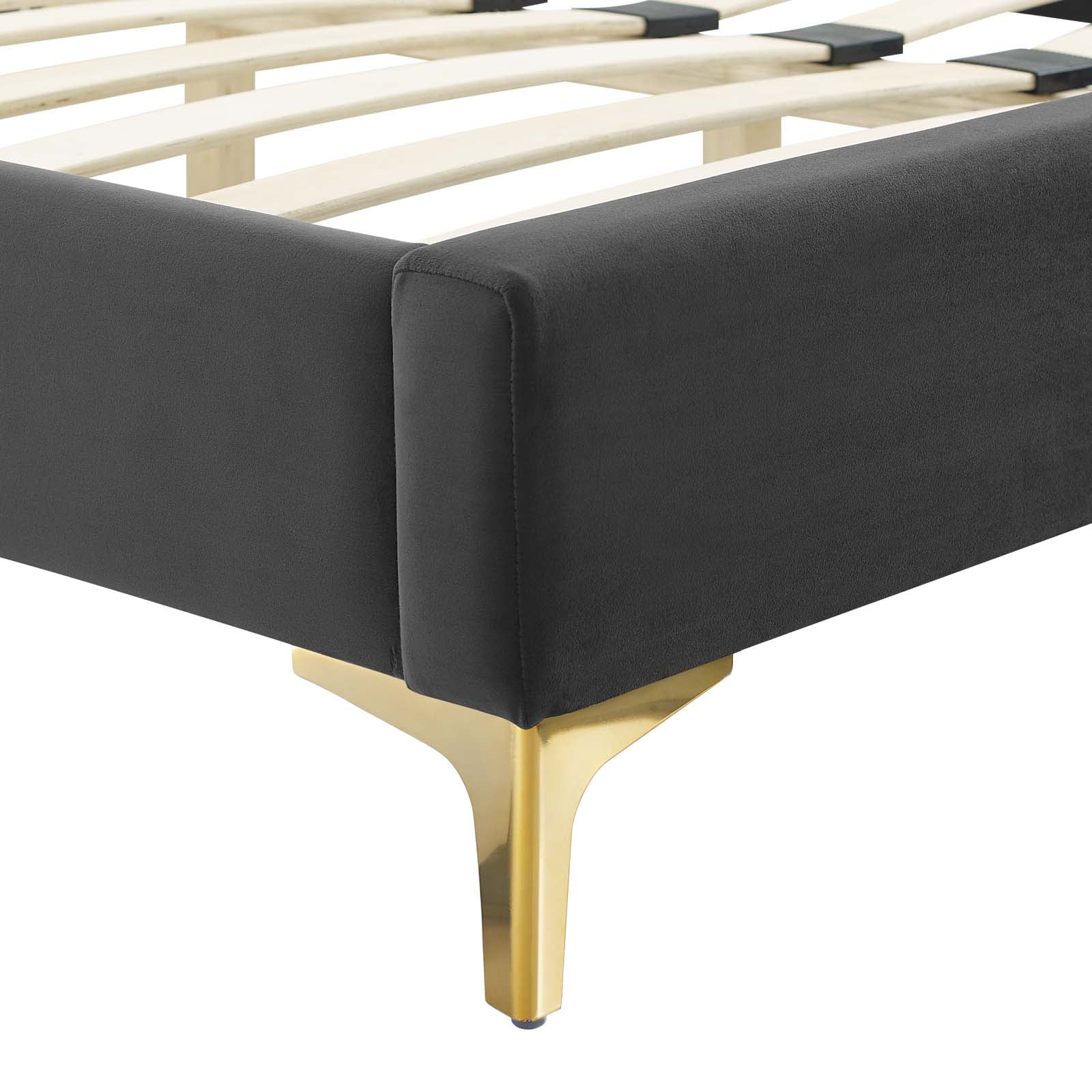 Modway Juniper Channel Tufted Performance Velvet Queen Platform Bed | Beds | Modishstore-4