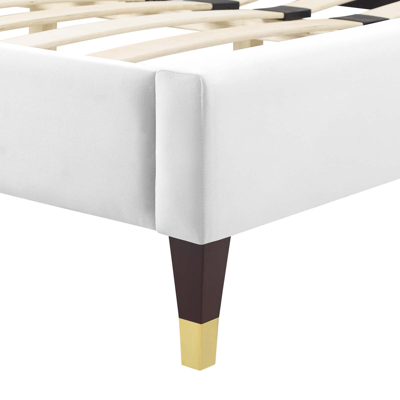 Modway Juniper Channel Tufted Performance Velvet Queen Platform Bed | Beds | Modishstore-32