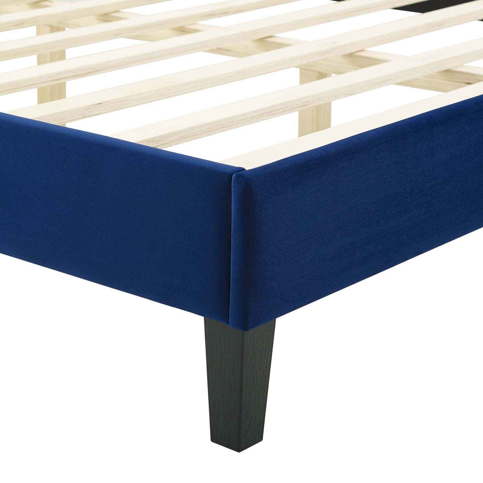 Modway Juniper Channel Tufted Performance Velvet Queen Platform Bed | Beds | Modishstore-20