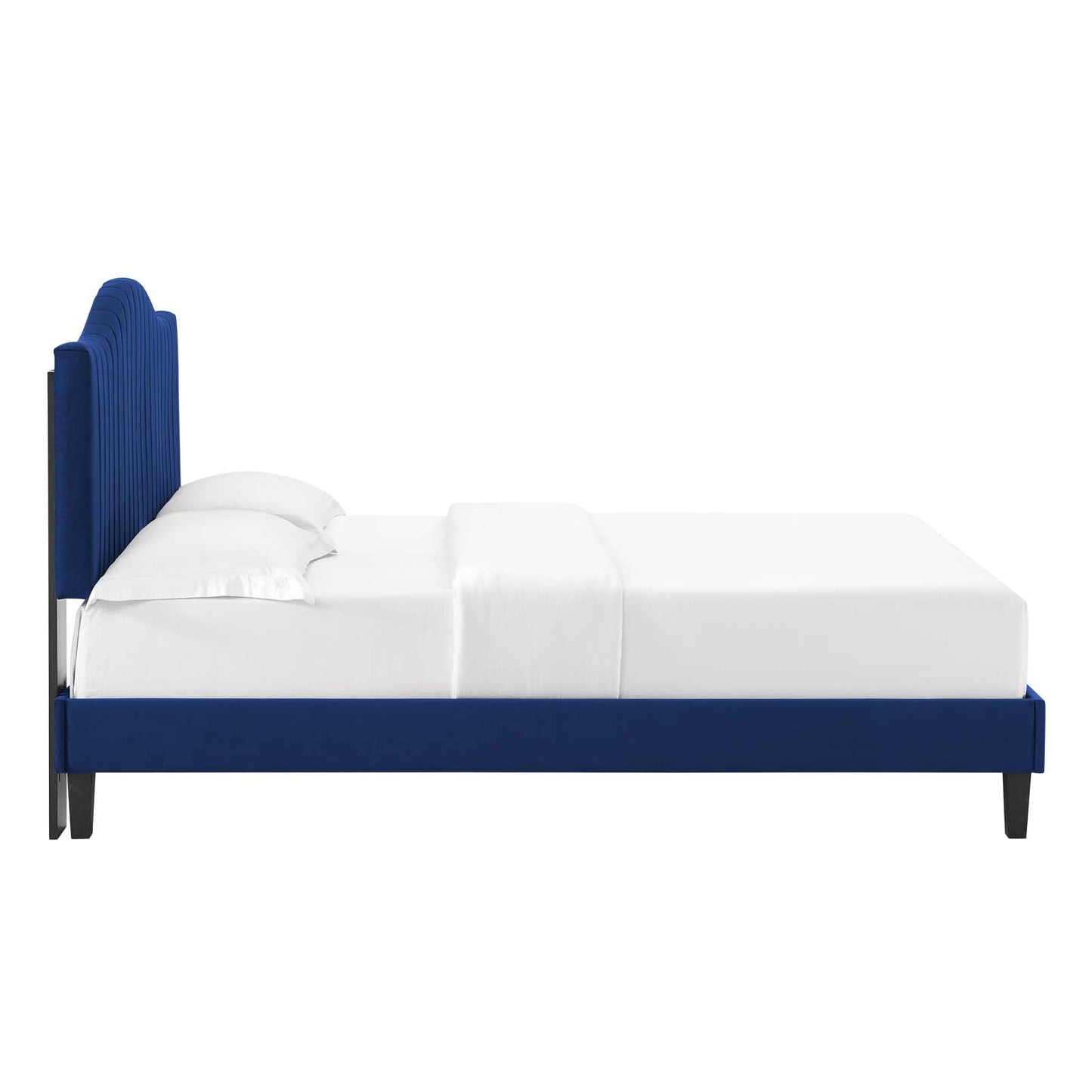 Modway Juniper Channel Tufted Performance Velvet Queen Platform Bed | Beds | Modishstore-22