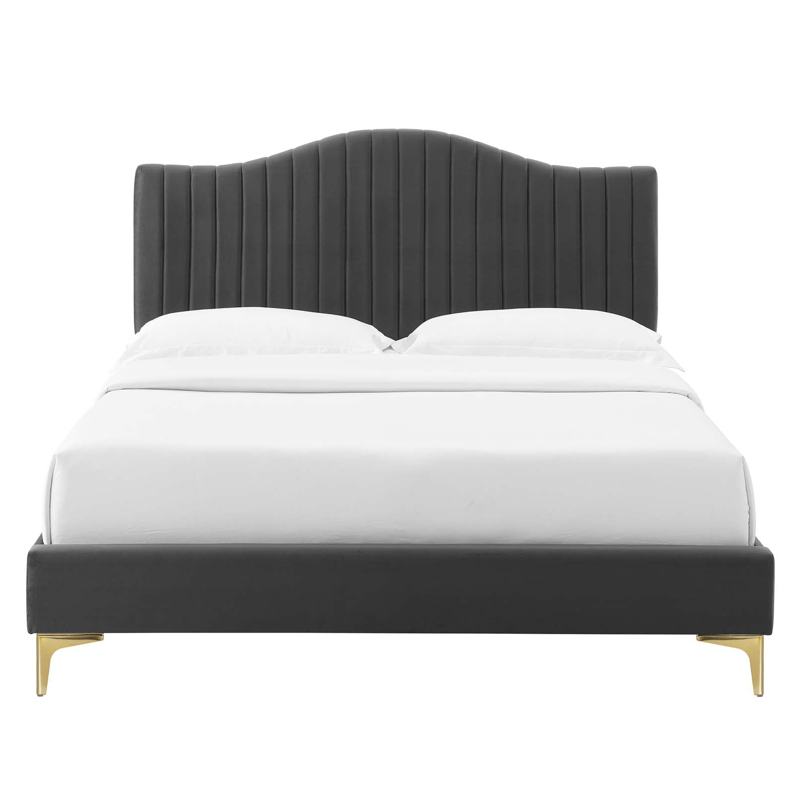 Modway Juniper Channel Tufted Performance Velvet Twin Platform Bed | Beds | Modishstore-7