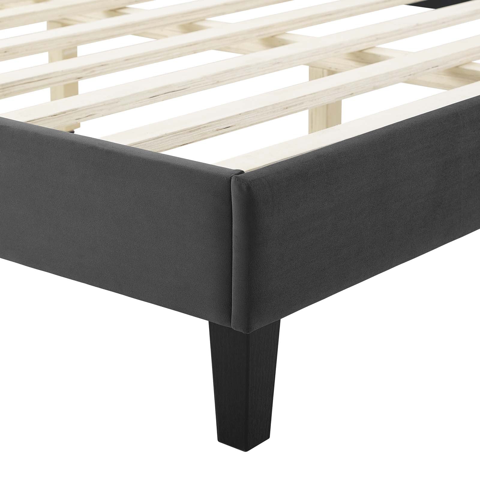 Modway Juniper Channel Tufted Performance Velvet Twin Platform Bed | Beds | Modishstore-4